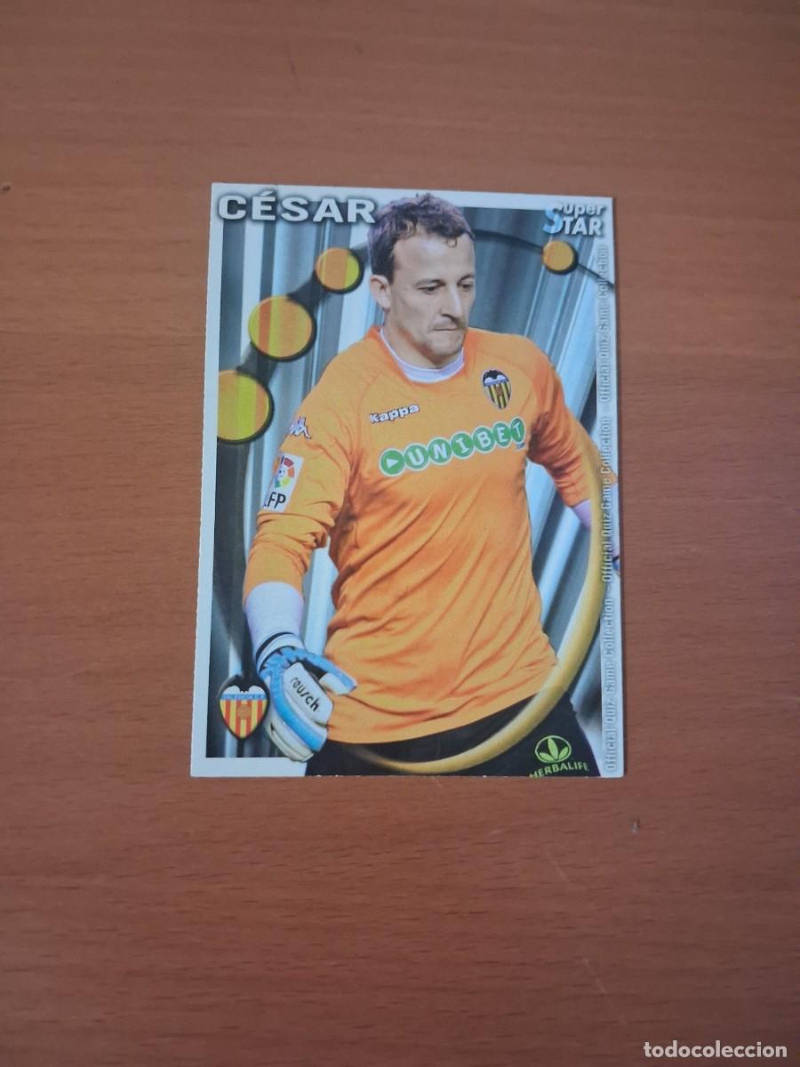 Fu&szlig;ball-Sticker: Mundicromo Official Quiz Game Collection 2010 2011 Valencia CF 77 Cesar Superstar