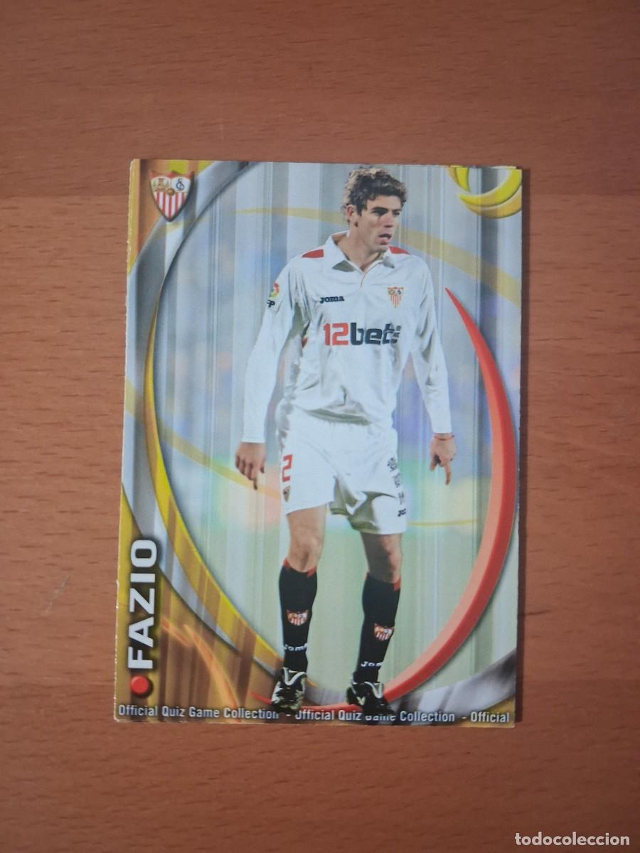 Football Stickers: Mundicromo Official Quiz Game Collection 2010 2011 Sevilla FC 92 Fazio
