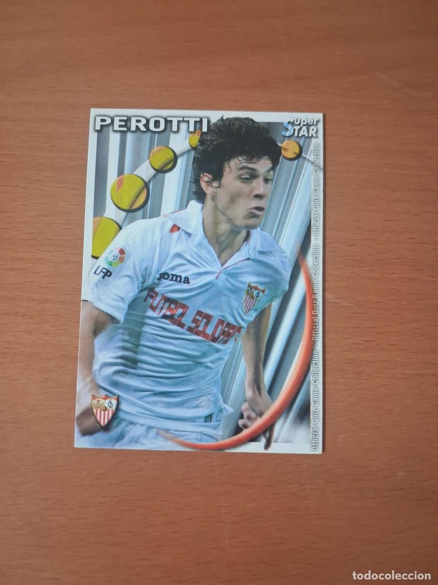 Cromos de f&uacute;tbol: Mundicromo Official Quiz Game Collection 2010 2011 Sevilla FC 107 Perotti Superstar
