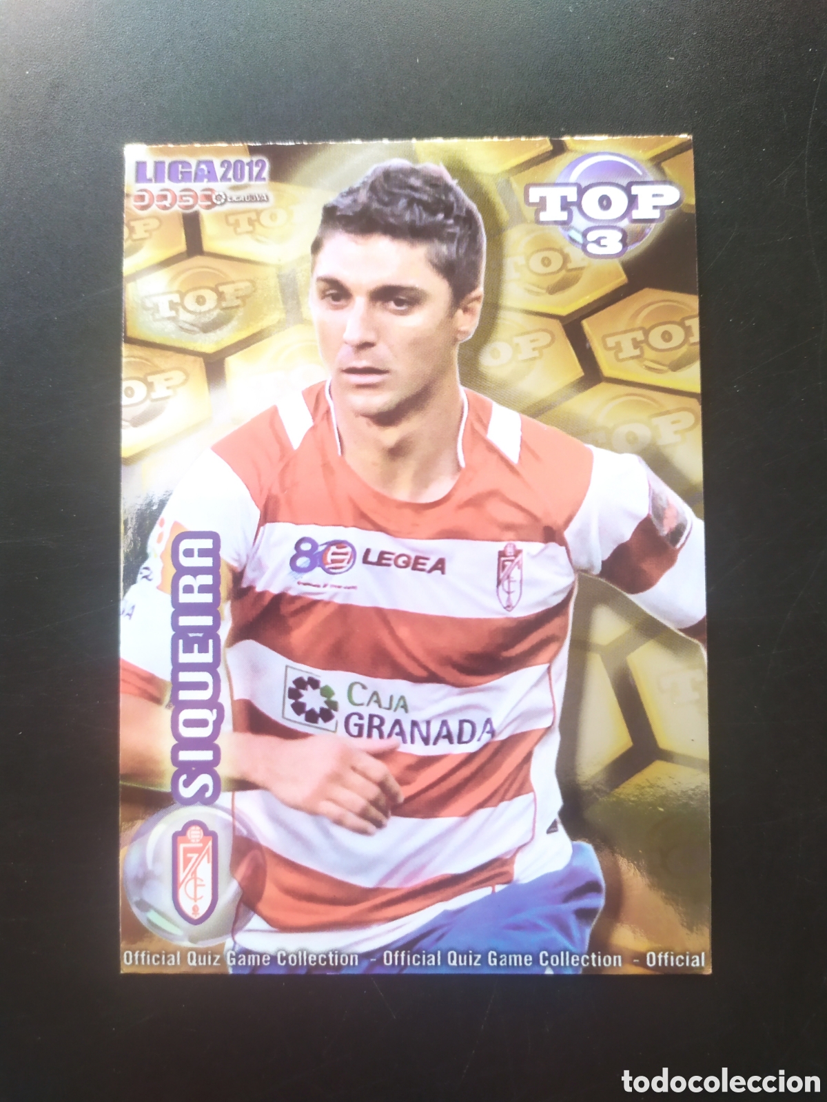 Cromos de f&uacute;tbol: Mundicromo fichas Liga 2011 2012 11 12 Siqueira top brillo dorado n&deg; 585 Granada