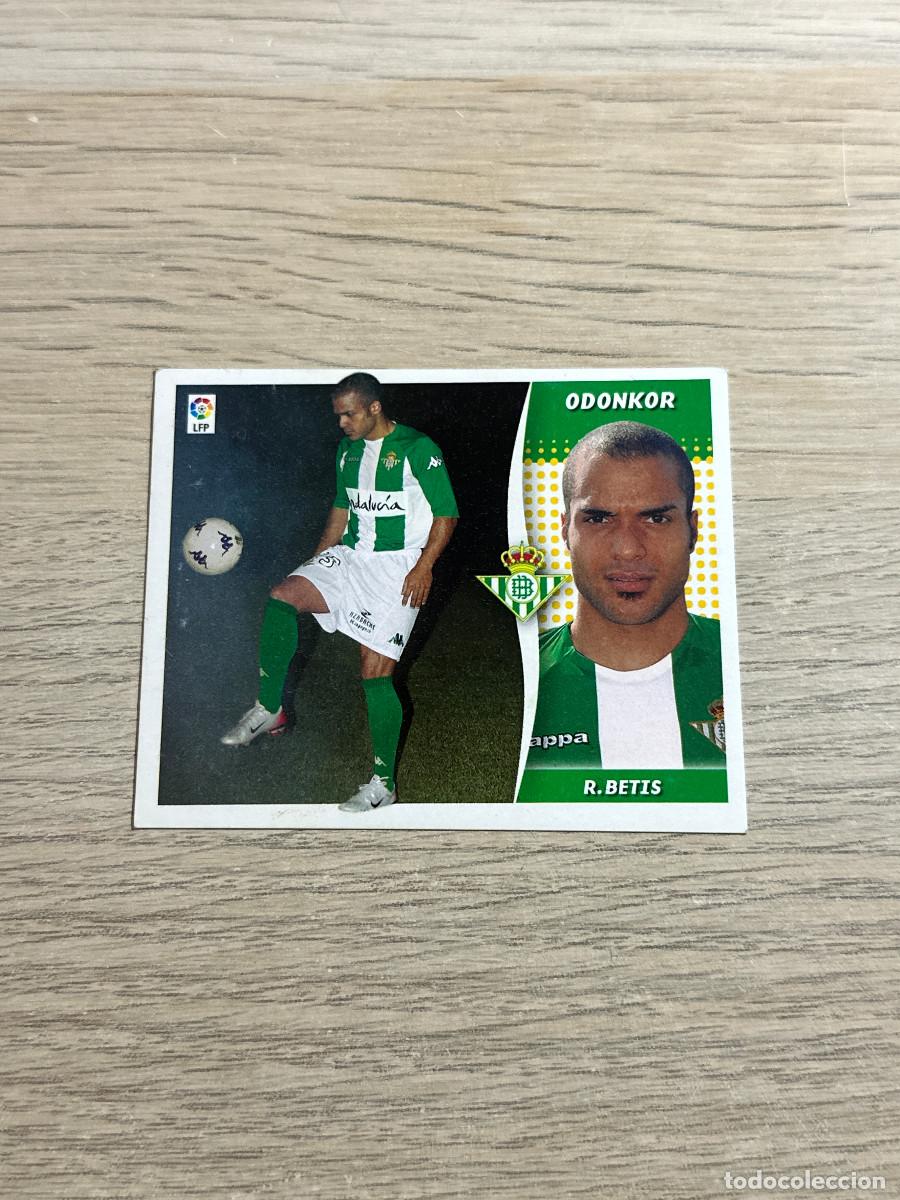 Cromos de f&uacute;tbol: ODONKOR BETIS ULTIMOS FICHAJES 48 ESTE LIGA 2006 2007 06 07 SIN NUNCA PEGADO