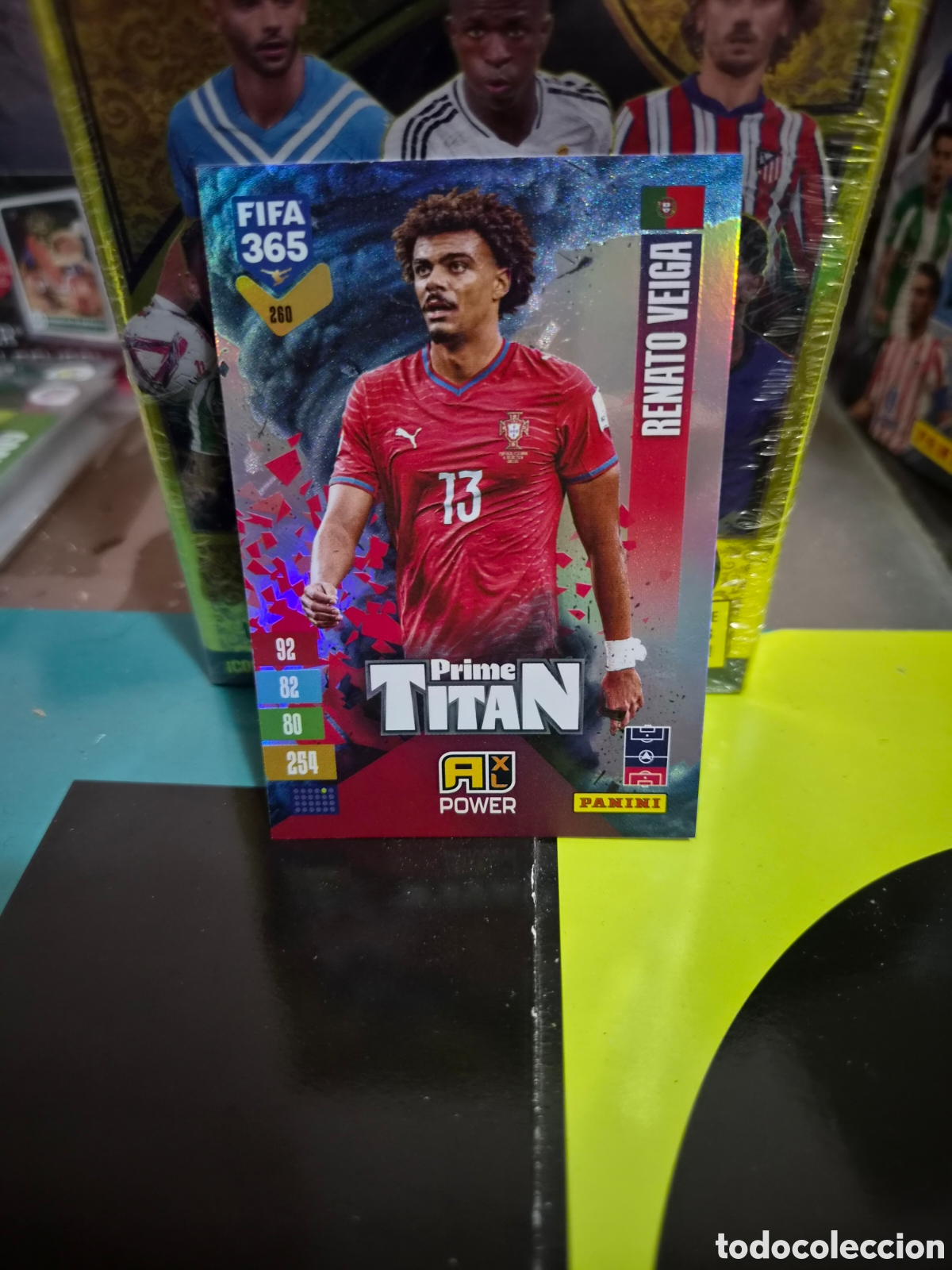 Cromos de f&uacute;tbol: N&deg;260 Prime Titan Renato Veiga FIFA 365 2027