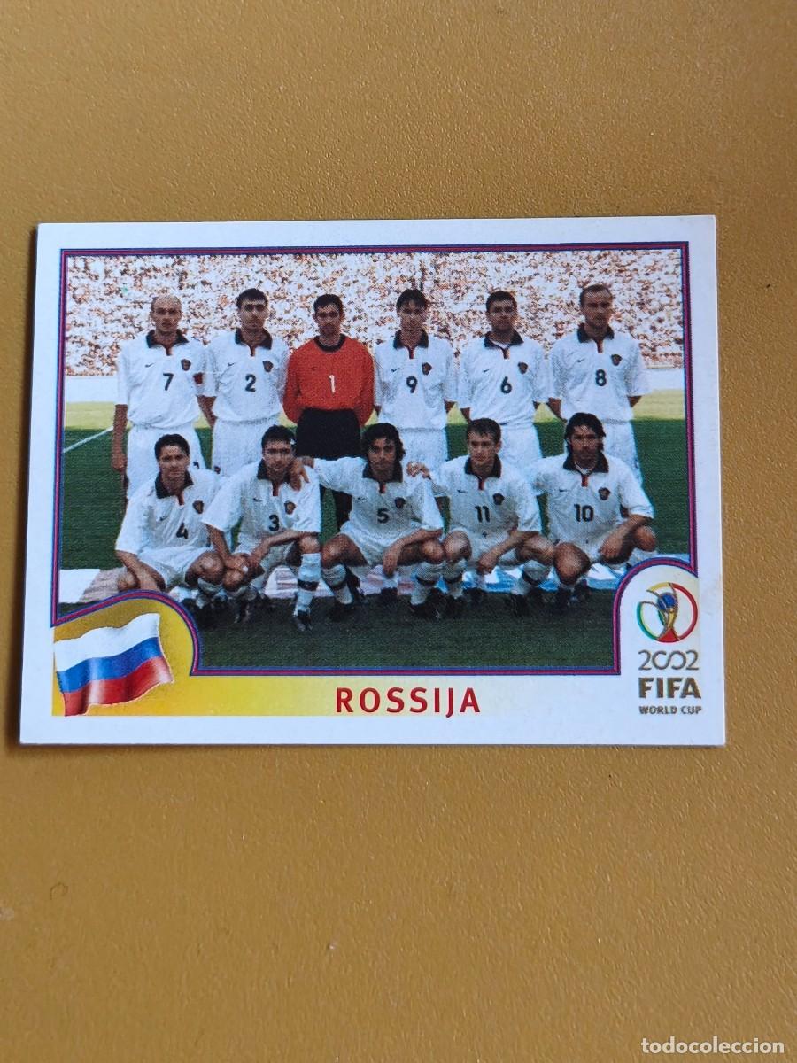 Cromos de f&uacute;tbol: seleccion rusia, corea japon 2002. fifa