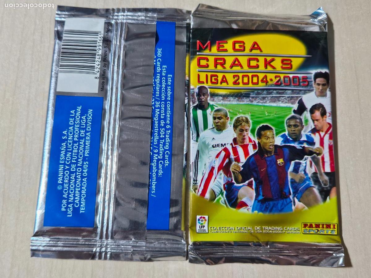Cartes &agrave; collectionner de Football: SOBRE SIN ABRIR MEGACRACKS MEGA CRACKS 2004 2005 04 05 POSIBLE MESSI ROOKIE
