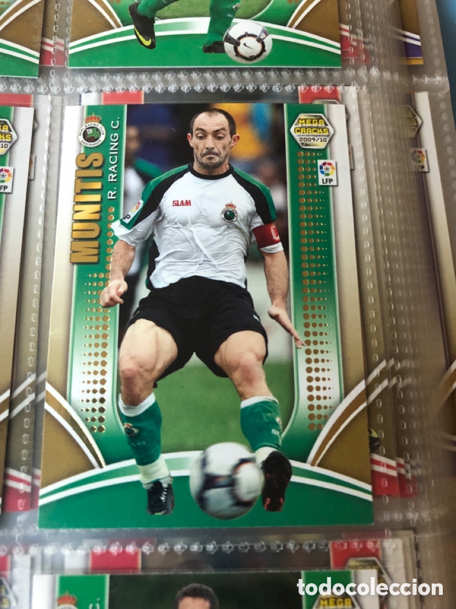 Cartes &agrave; collectionner de Football: 213 MUNITIS (RACING DE SANTANDER) SERIE ORO, PANINI MEGACRACKS LIGA 2009 2010