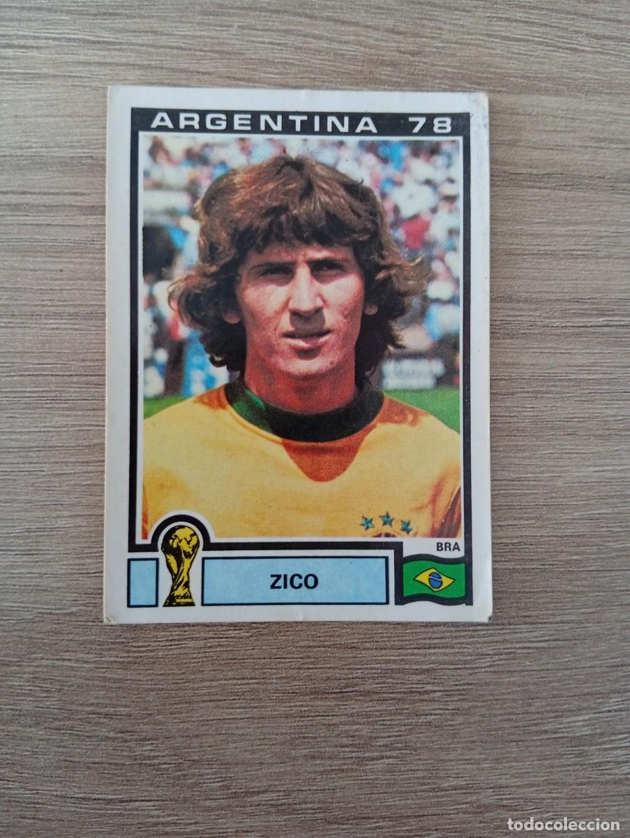 Fu&szlig;ball-Sticker: ZICO 254 BRASIL PANINI MUNDIAL ARGENTINA 78-ARGENTINA 1978 SIN PEGAR NUNCA PEGADO
