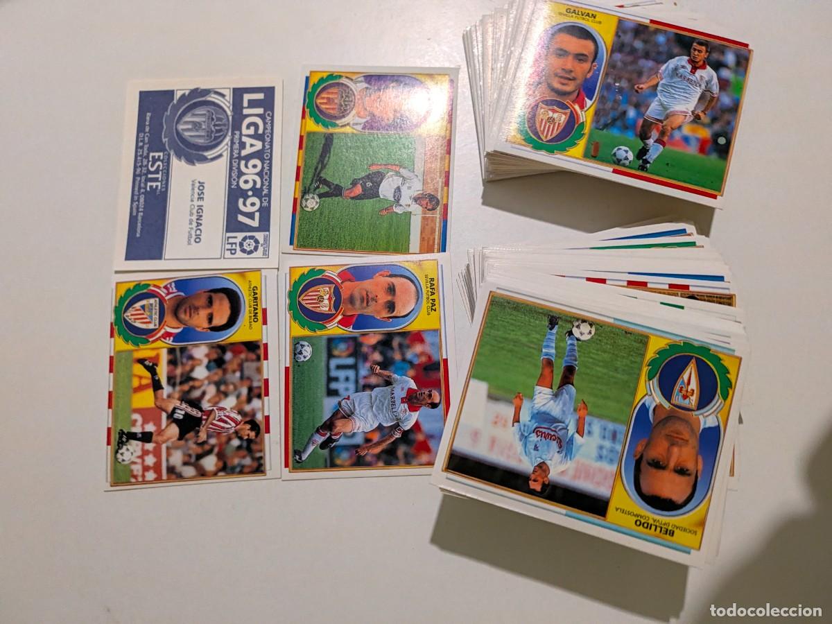 Cromos de f&uacute;tbol: Lote 10 cromos aleatorios laliga 96-97 ediciones este sin pegar