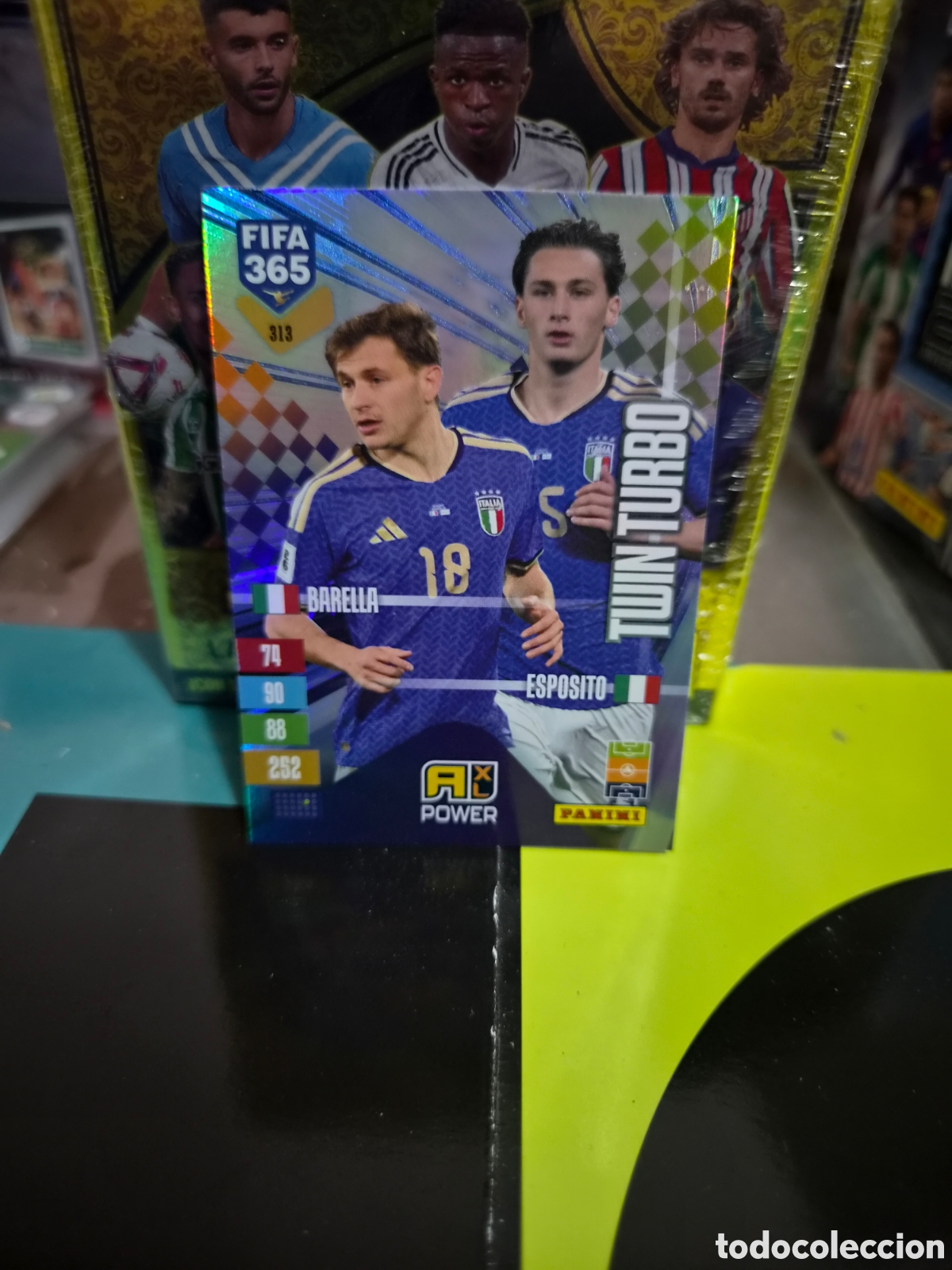 Fu&szlig;ball-Sticker: N&deg;313 Twin Turbo Barella-Esposito FIFA 365 2027
