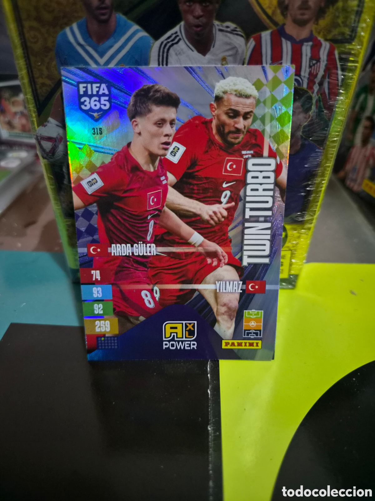 Fu&szlig;ball-Sticker: N&deg;315 Twin Turbo Arda G&uuml;ler-Yilmaz FIFA 365 2027