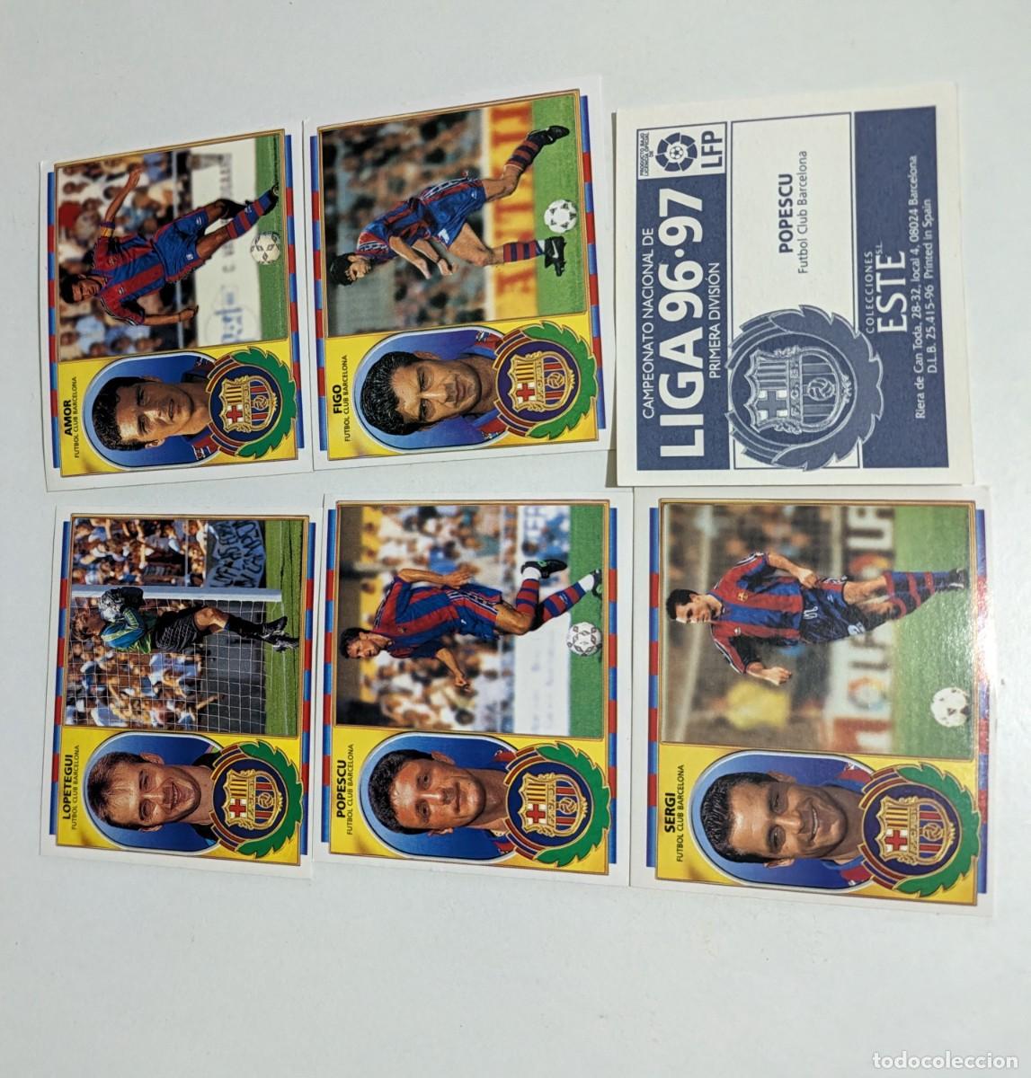 Fu&szlig;ball-Sticker: Cromos laliga 01-2 ediciones este barcelona