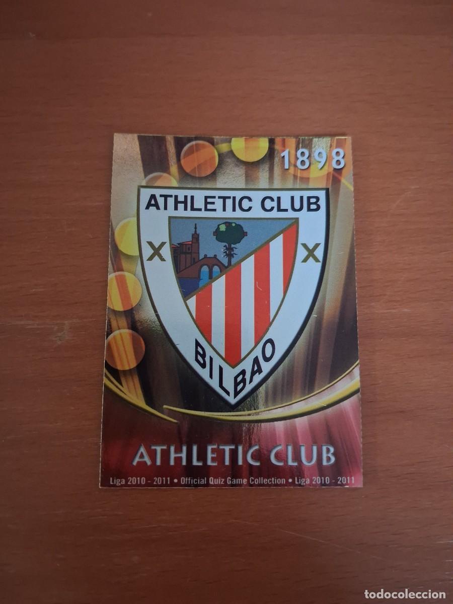 Cromos de Futebol: Mundicromo Official Quiz Game Collection 2010 2011 Athletic Club 190 Escudo Brillo