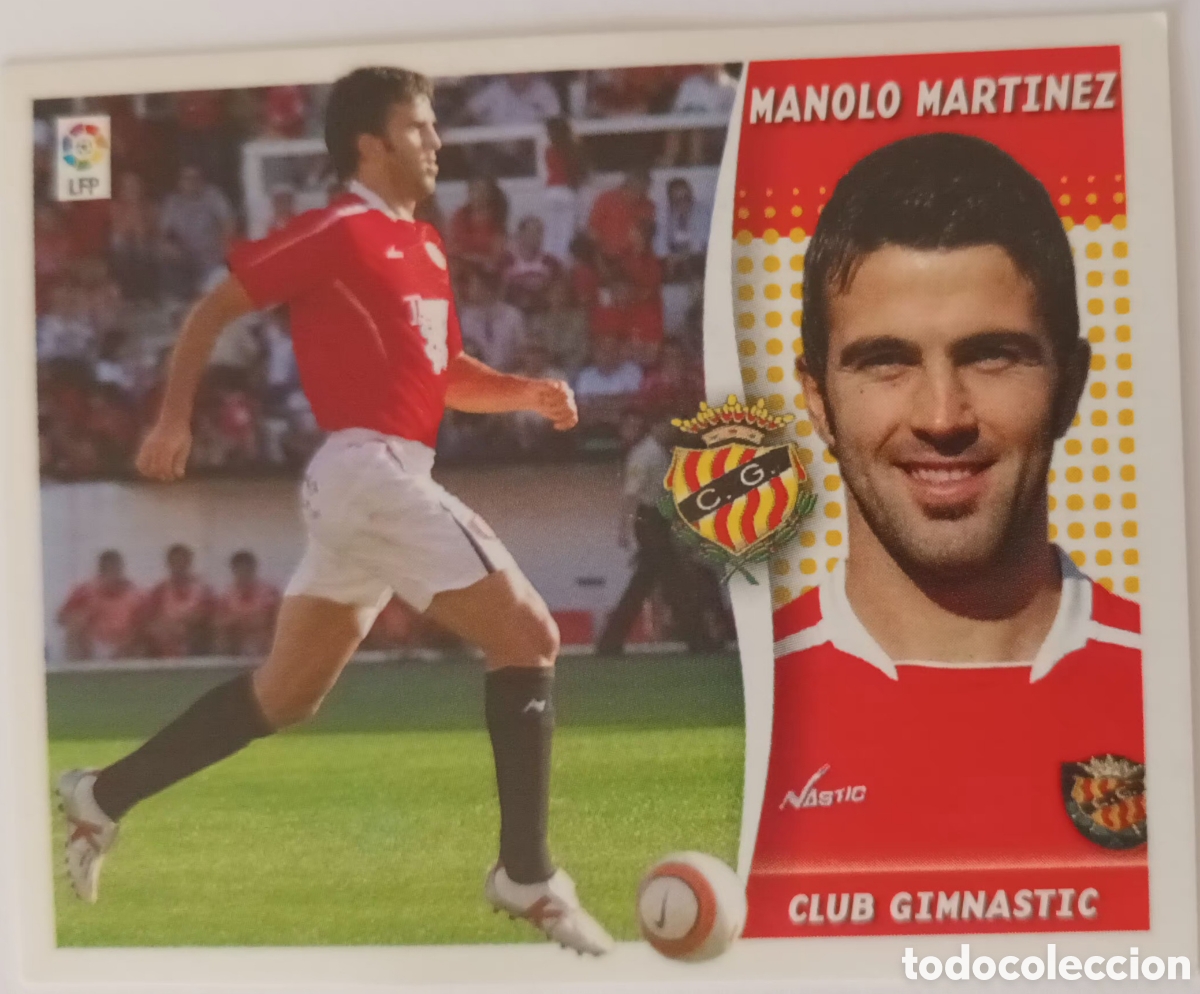 Cromos de Futebol: CROMO MANOLO MART&Iacute;NEZ. NASTIC TARRAGONA