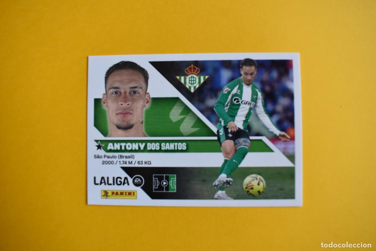 Cromos de f&uacute;tbol: Cromo Liga 2026 2027. 26 27. Antony. Betis. N. &ordm; 18. Colecciones ESTE. Panini