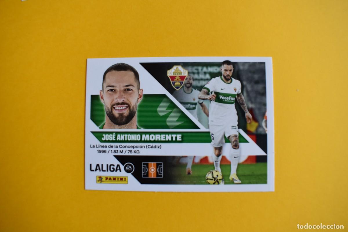 Cromos de f&uacute;tbol: Cromo Liga 2026 2027. 26 27. Morente. Elche. N. &ordm; 16. Colecciones ESTE. Panini