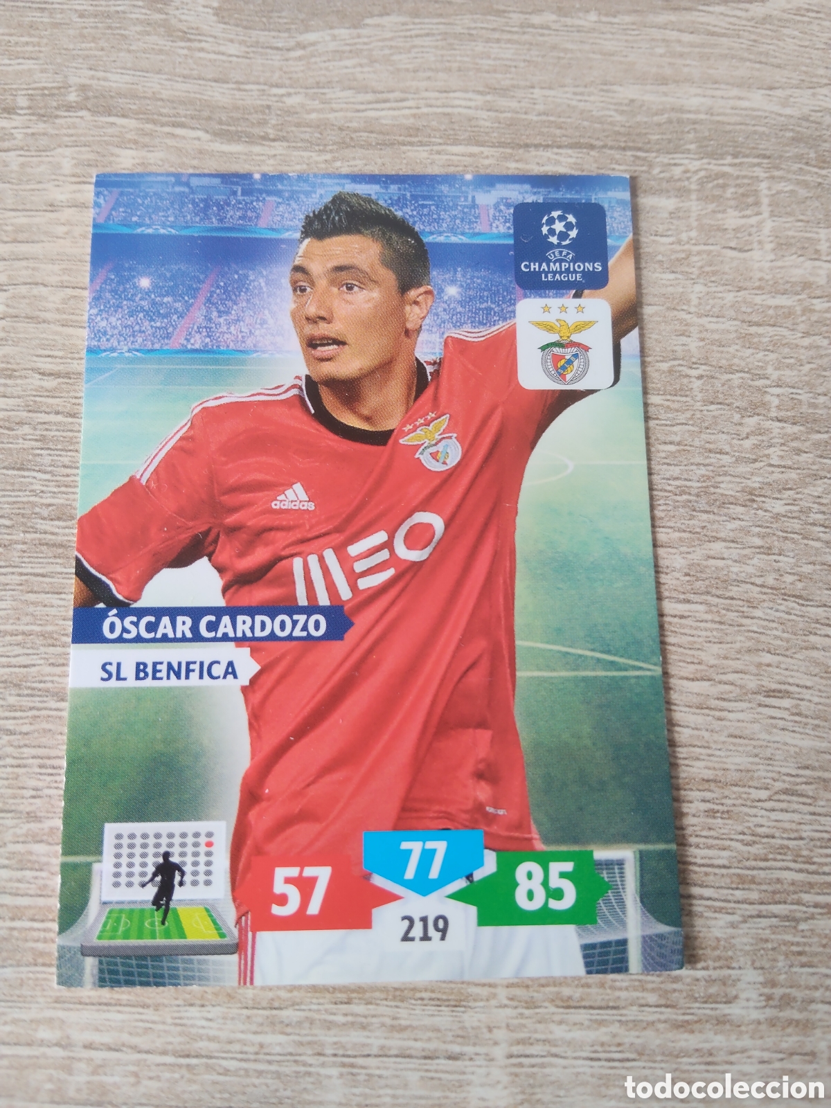 Football Stickers: Panini Adrenalyn champions league 2013 2014 13 14 &Oacute;scar Cardozo Benfica