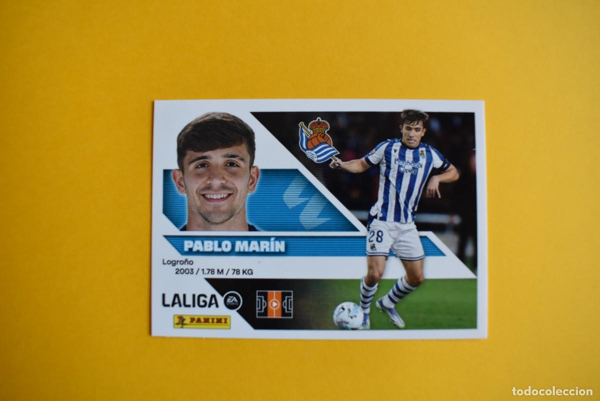 Figurine di Calcio: Cromo Liga 2026 2027. 26 27. Pablo Mar&iacute;n. Real Sociedad. N. &ordm; 11. Colecciones ESTE. Panini