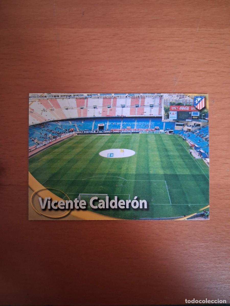 Figurine di Calcio: Mundicromo Official Quiz Game Collection 2010 2011 Atletico de Madrid 218 Vicente Calderon Estadio