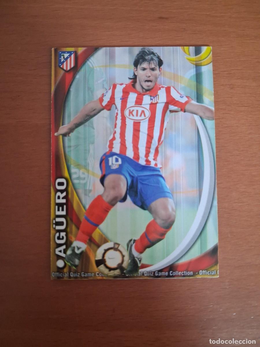 Football Stickers: Mundicromo Official Quiz Game Collection 2010 2011 Atletico de Madrid 236 Ag&uuml;ero
