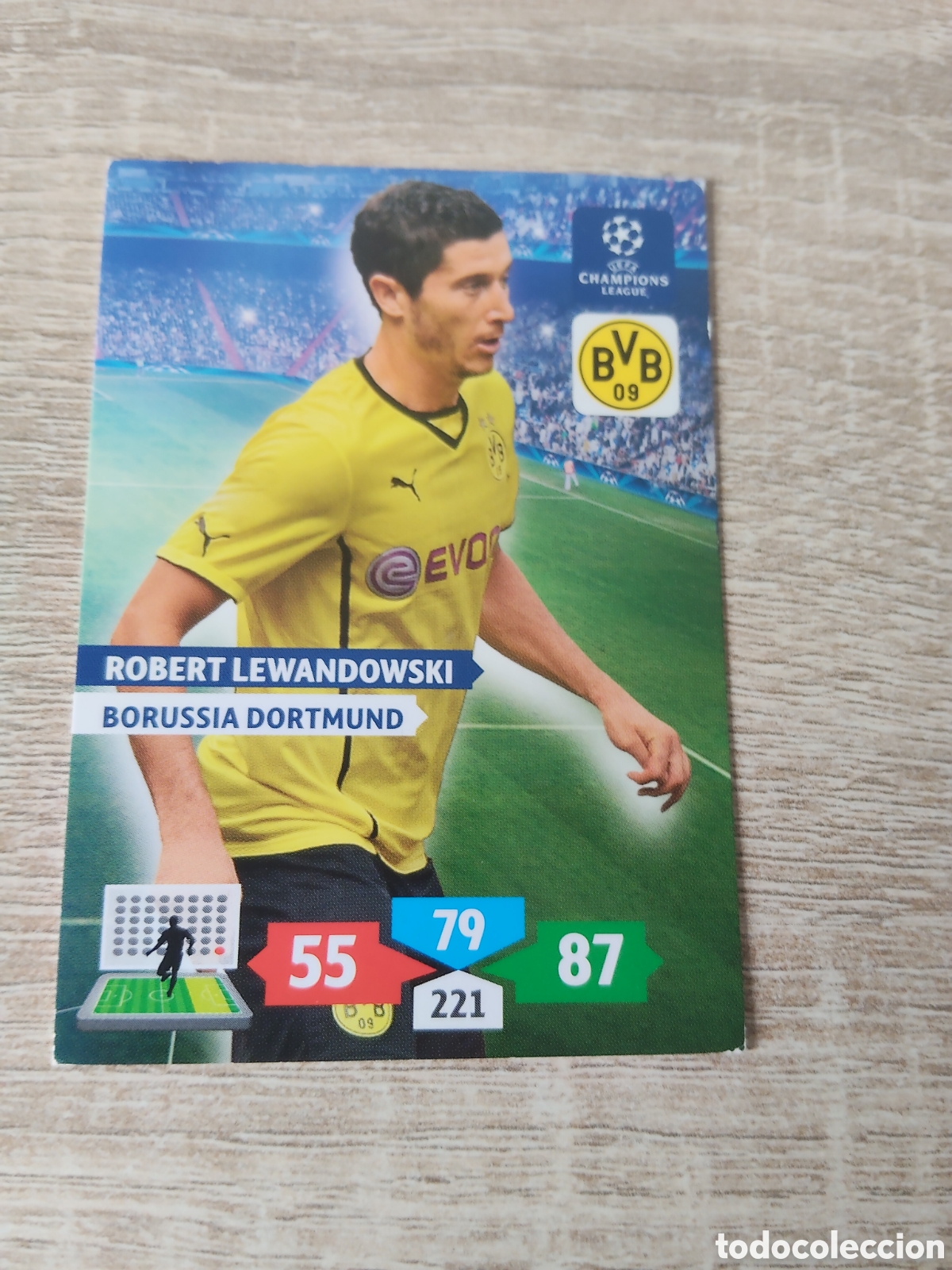 Football Stickers: Panini Adrenalyn champions league 2013 2014 13 14 Robert Lewandowski Borussia Dortmund