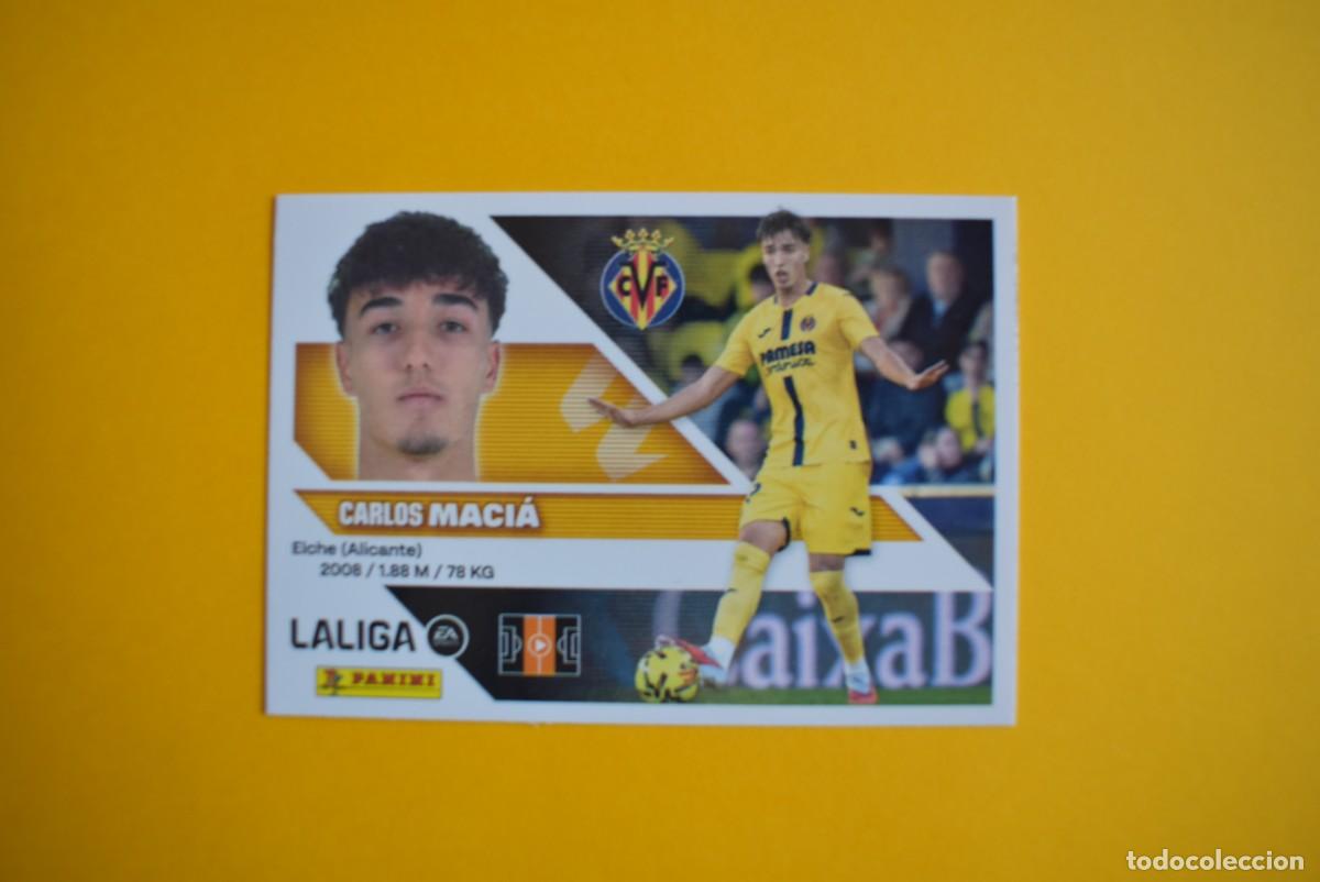 Cromos de f&uacute;tbol: Cromo Liga 2026 2027. 26 27. Maci&aacute;. Villarreal. N. &ordm; 13. Colecciones ESTE. Panini