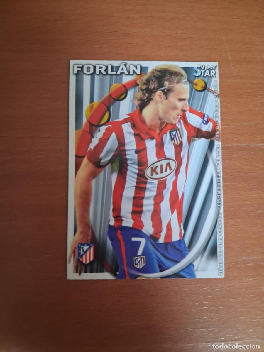Cromos de f&uacute;tbol: Mundicromo Official Quiz Game Collection 2010 2011 Atletico de Madrid 243 Forlan Superstar