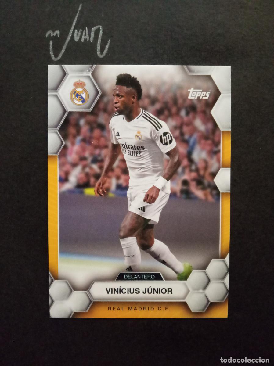Cromos de f&uacute;tbol: N&ordm; 18 VINICIUS JUNIOR BRASIL VINI JR ⚽ TOPPPS &reg; FAN SET REAL MADRID 2024 2025 24 25 NUEVO