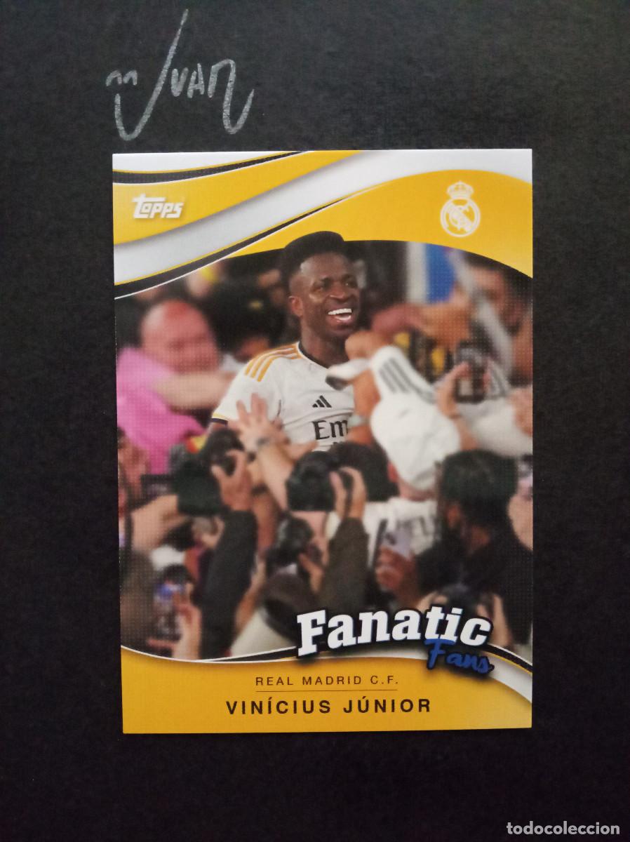 Cromos de f&uacute;tbol: FF 2 FANATIC FANS VINICIUS REAL MADRID BRASIL ⚽ TOPPS &reg; FAN SET 2024 2025 24 25 LIGA FUTBOL NUEVO