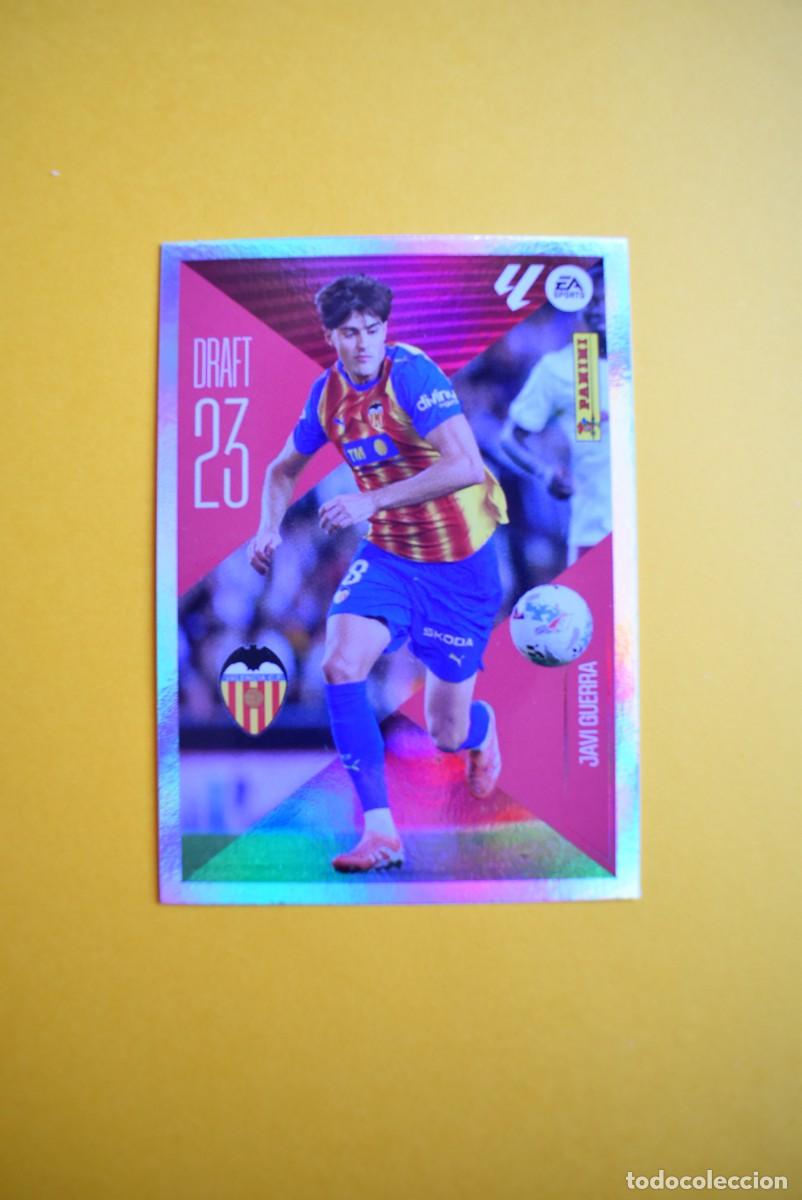 Football Stickers: Cromo Liga 2026 2027. 26 27. Javi Guerra. Valencia. Draft 23. N. &ordm; 12. ESTE. Panini