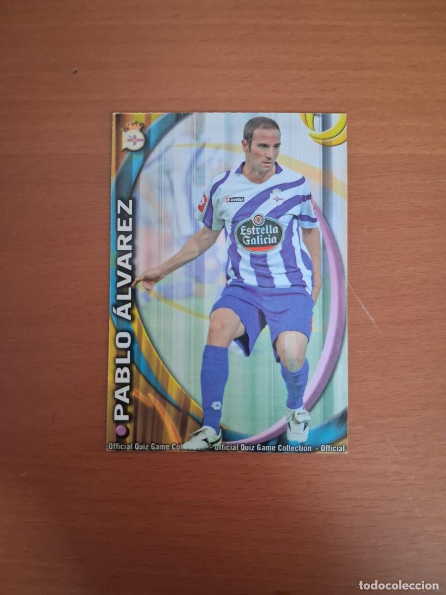 Football Stickers: Mundicromo Official Quiz Game Collection 2010 2011 RC Deportivo 253 Pablo Alvarez