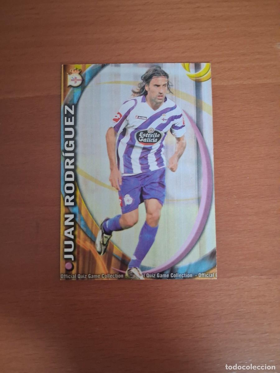 Football Stickers: Mundicromo Official Quiz Game Collection 2010 2011 RC Deportivo 257 Juan Rodriguez
