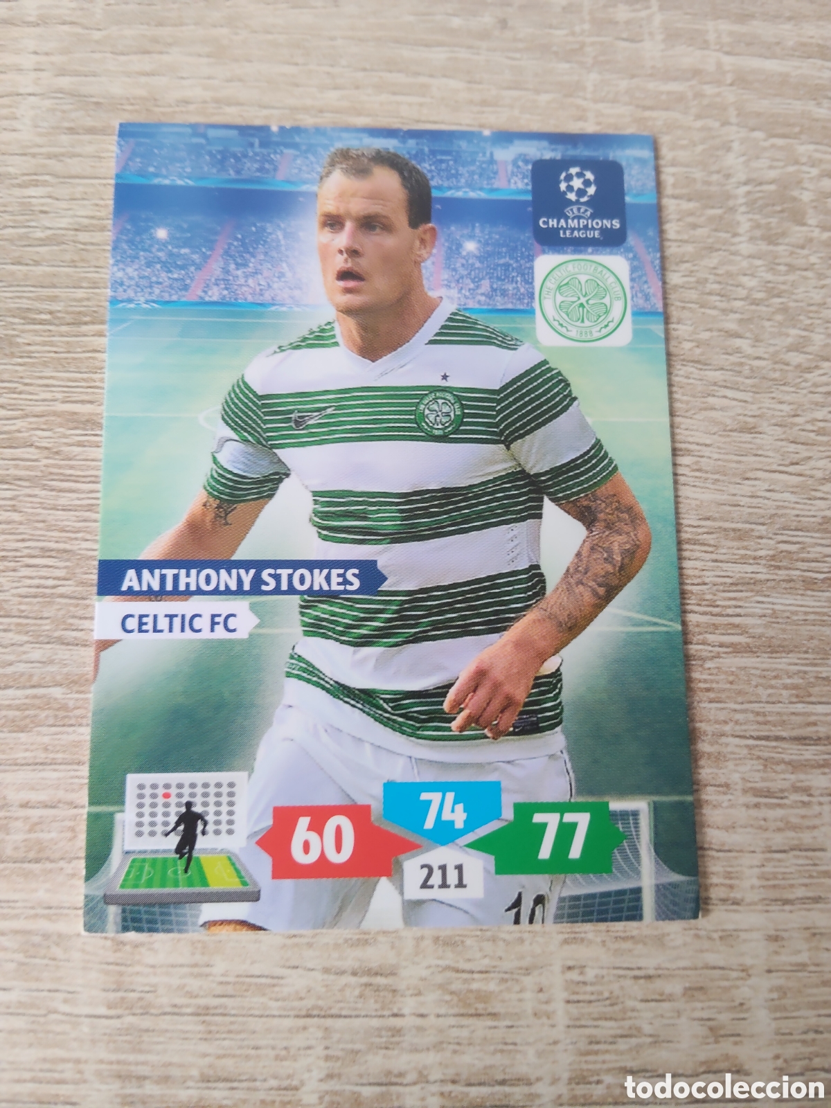 Football Stickers: Panini Adrenalyn champions league 2013 2014 13 14 Anthony Stokes Celtic