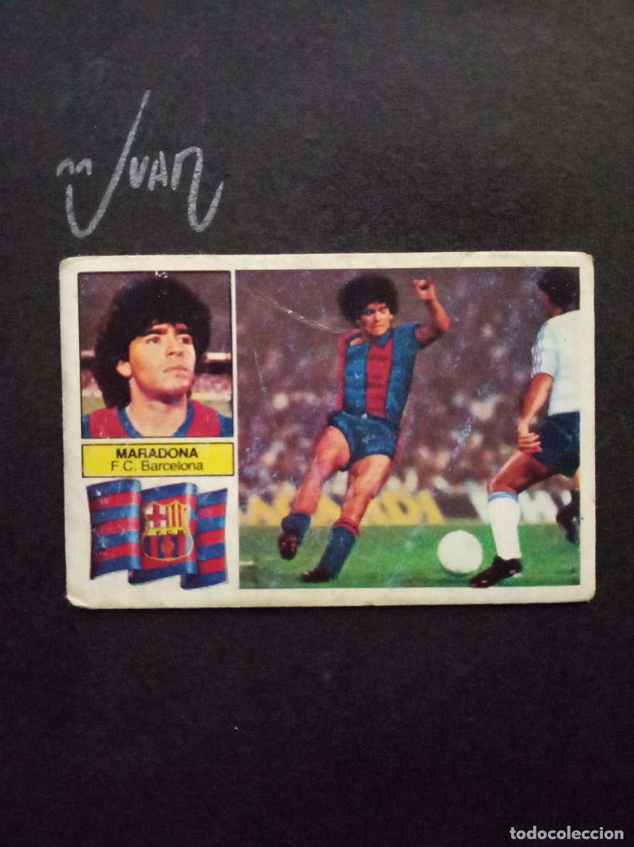 Football Stickers: FICHAJE N&ordm; 6 MARADONA FCB BARCELONA ARGENTINA ⚽ EDICIONES ESTE &reg; 1982 1983 LIGA 82 83 SIN PEGAR