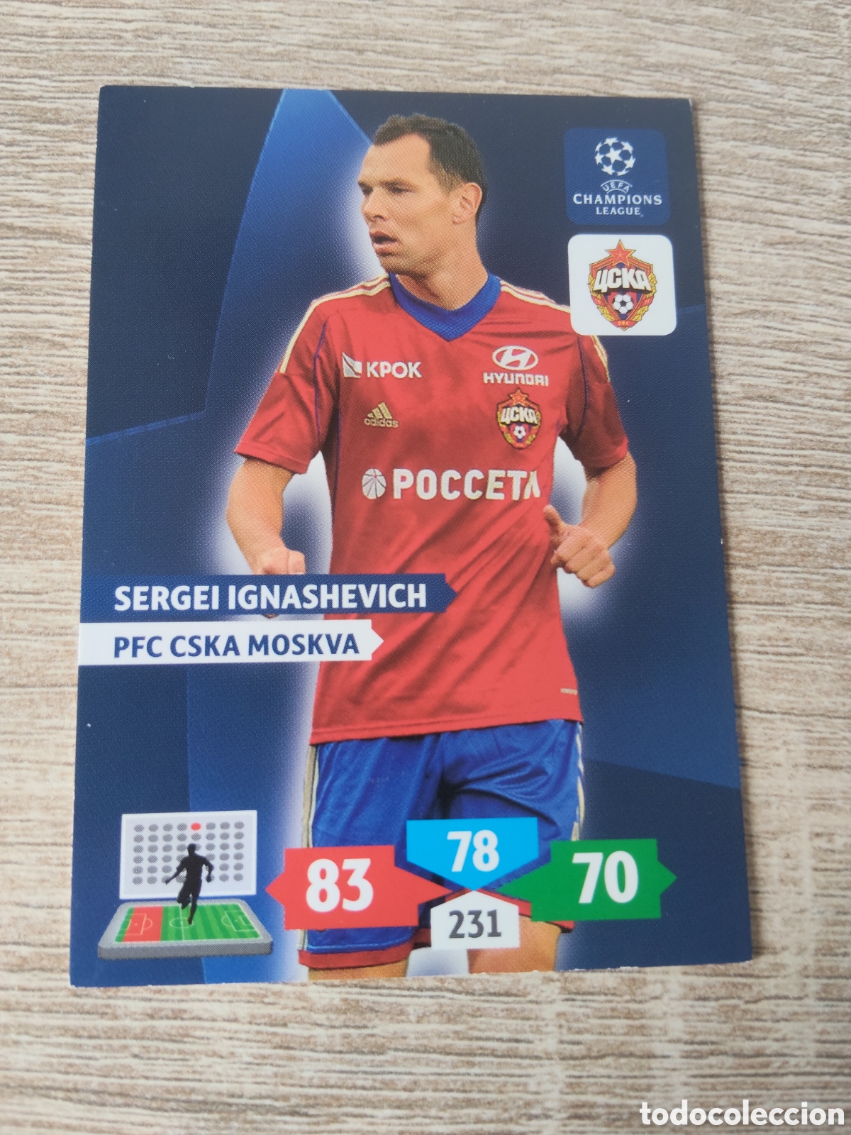 Cromos de Futebol: Panini Adrenalyn champions league 2013 2014 13 14 Sergei Ignashevich CSKA Mosc&uacute;