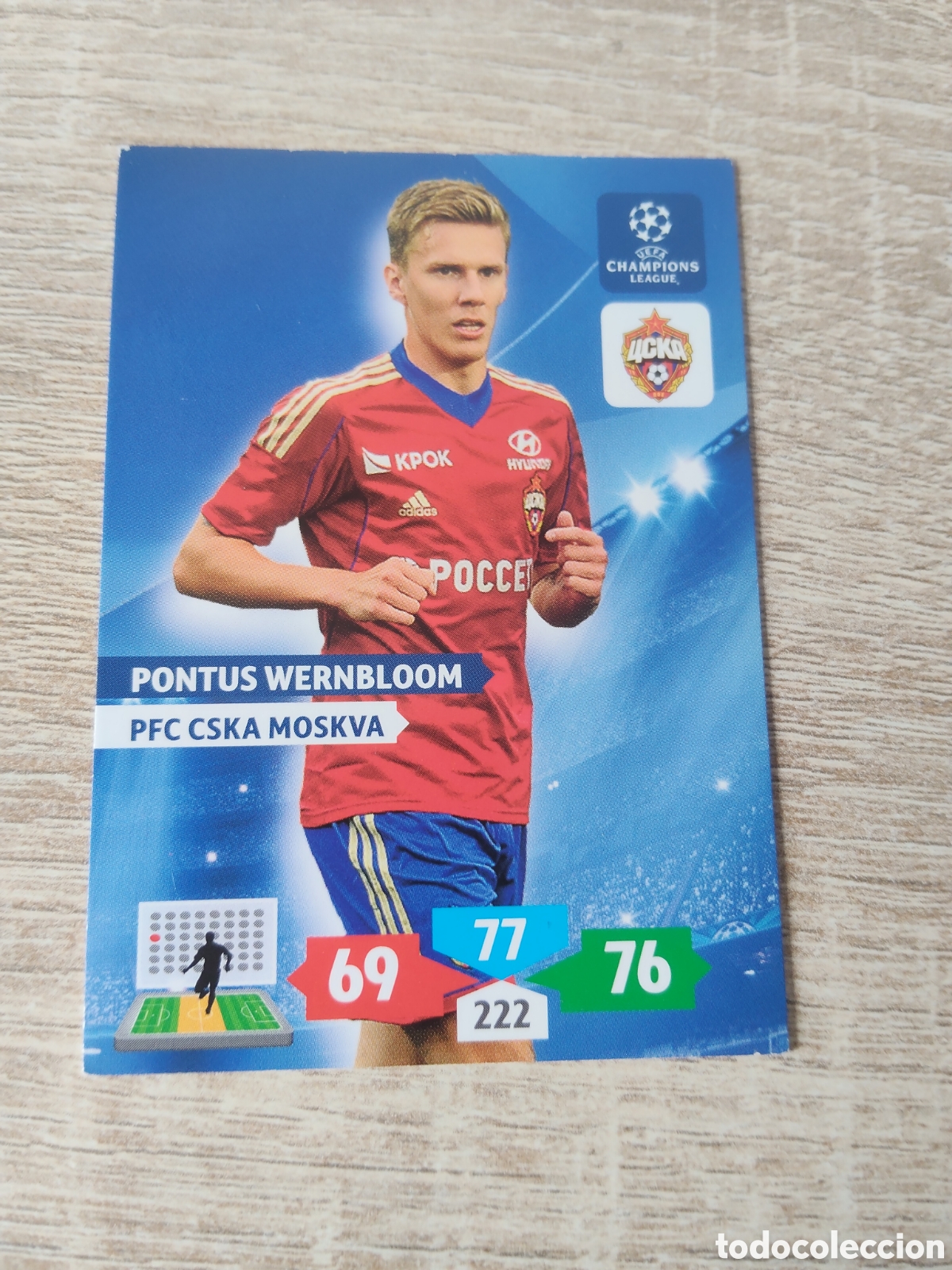 Figurine di Calcio: Panini Adrenalyn champions league 2013 2014 13 14 Pontus Wernbloom CSKA Mosc&uacute;