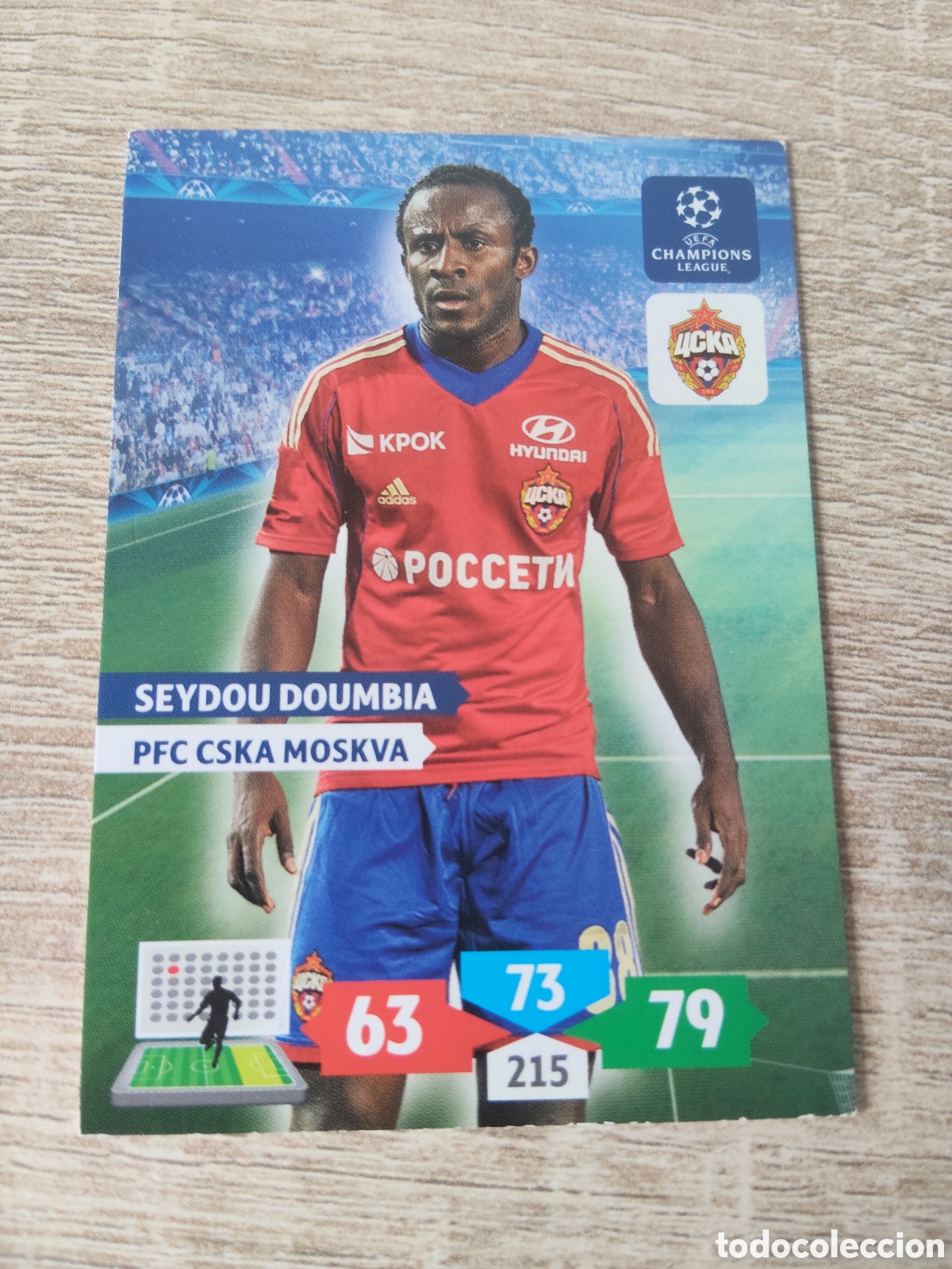 Figurine di Calcio: Panini Adrenalyn champions league 2013 2014 13 14 Seydou Doumbia CSKA Mosc&uacute;