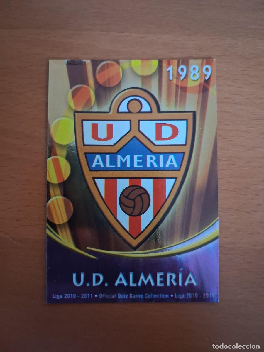 Fu&szlig;ball-Sticker: Mundicromo Official Quiz Game Collection 2010 2011 UD Almeria 325 Escudo Brillo