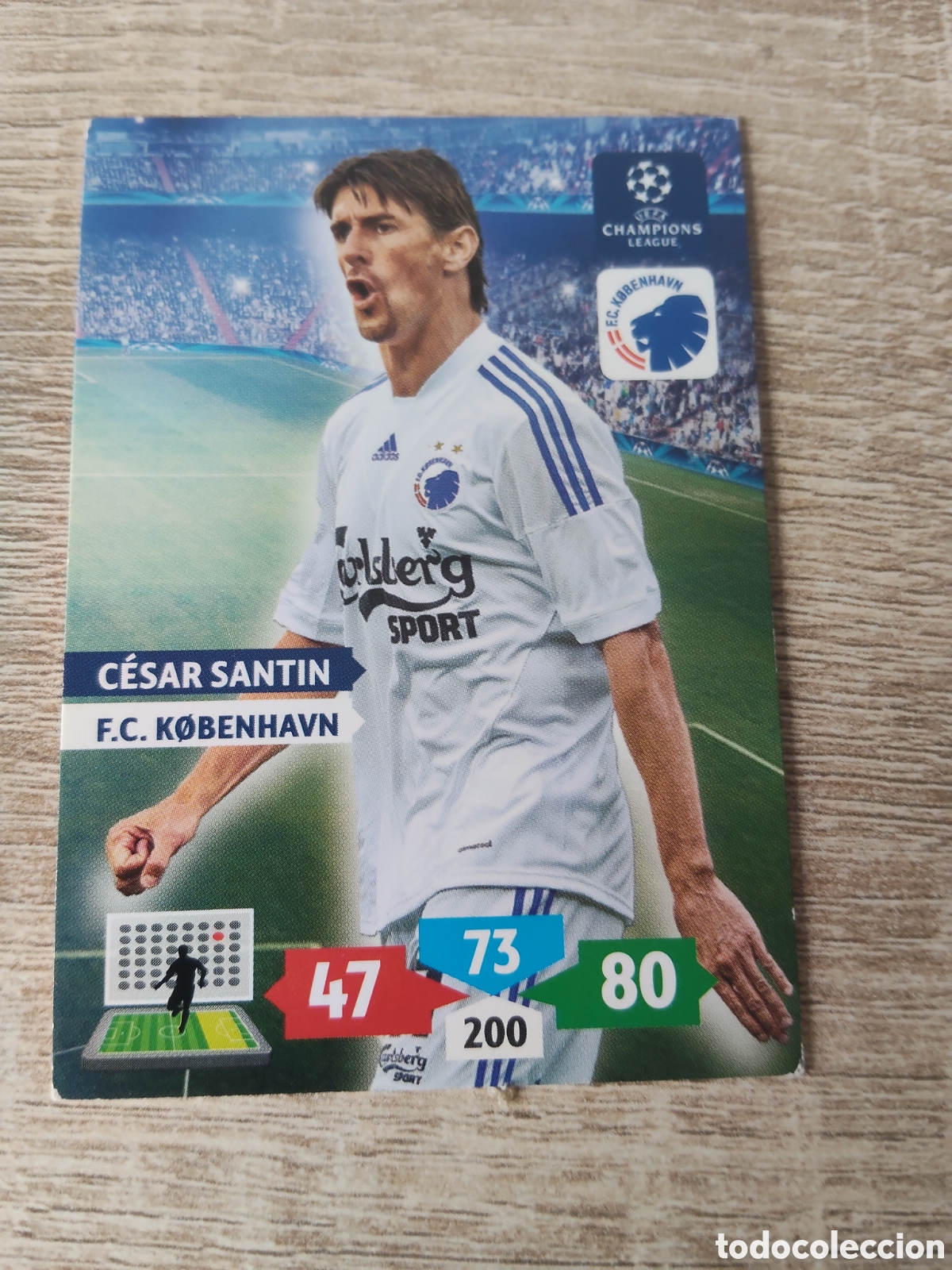 Cartes &agrave; collectionner de Football: Panini Adrenalyn champions league 2013 2014 13 14 C&eacute;sar Santin Copenhague