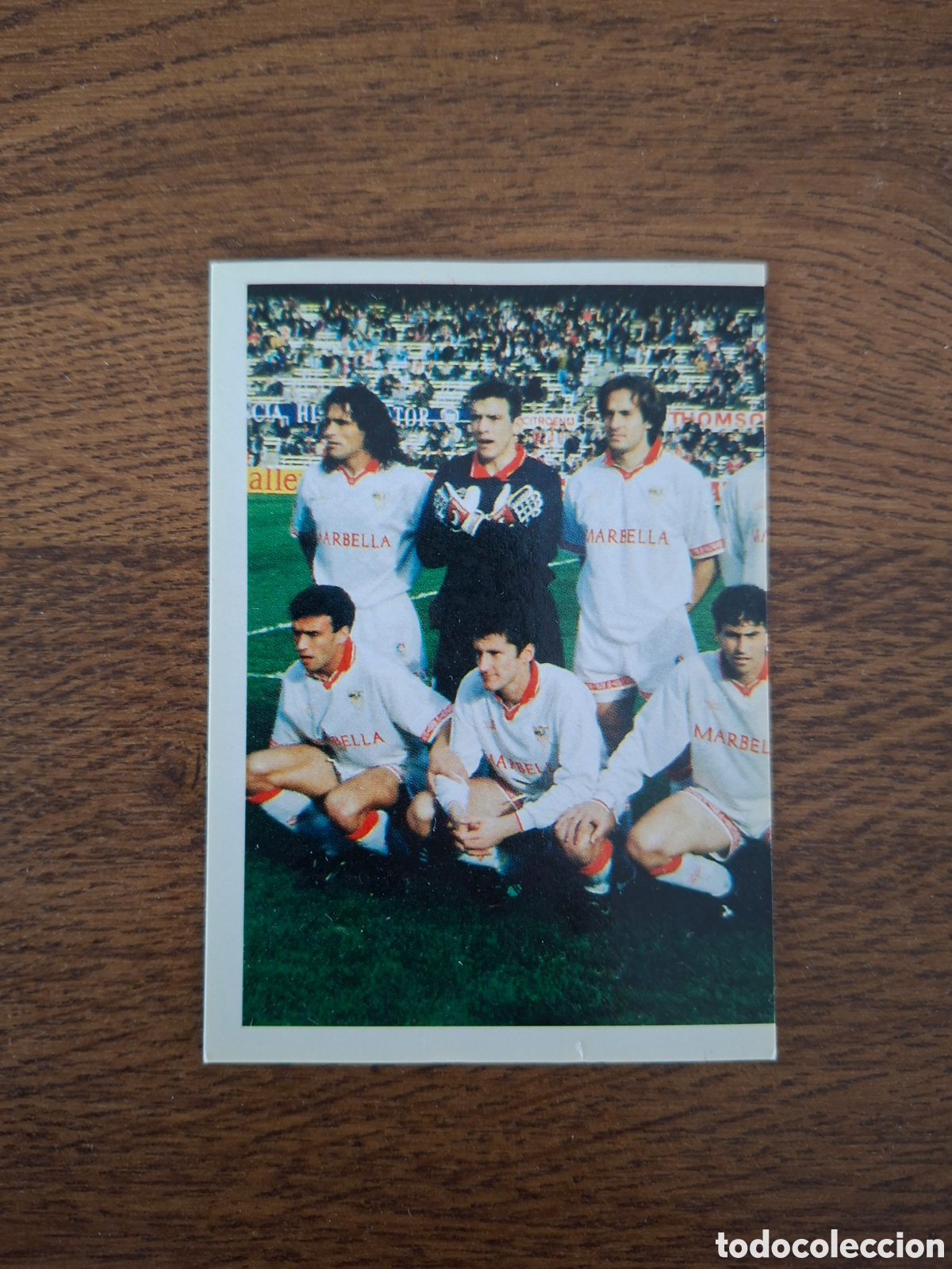 Cartes &agrave; collectionner de Football: SEVILLA ALINEACI&Oacute;N N&deg; 2 MILANO SPORT COLECCI&Oacute;N OFICIAL CROMOS 1995 NUEVO NUNCA PEGADO SEVILLA F.C