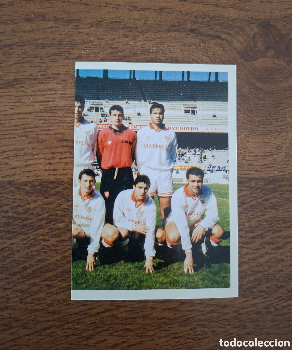 Fu&szlig;ball-Sticker: ALINEACI&Oacute;N SEVILLA N&deg; 322 MILANO SPORT COLECCI&Oacute;N OFICIAL CROMOS 1995 NUEVO NUNCA PEGADO SEVILLA F.C