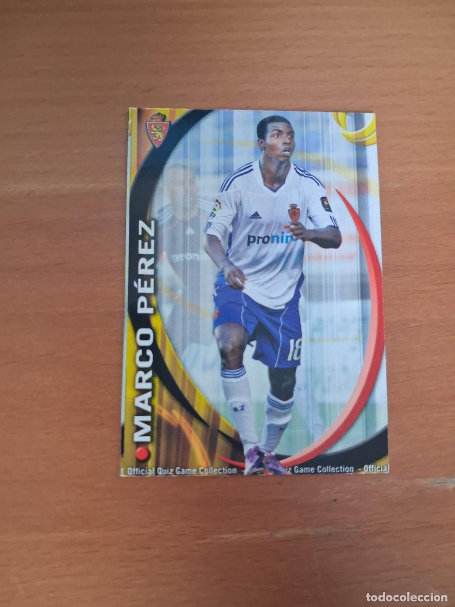 Figurine di Calcio: Mundicromo Official Quiz Game Collection 2010 2011 Real Zaragoza 372 Marco Perez