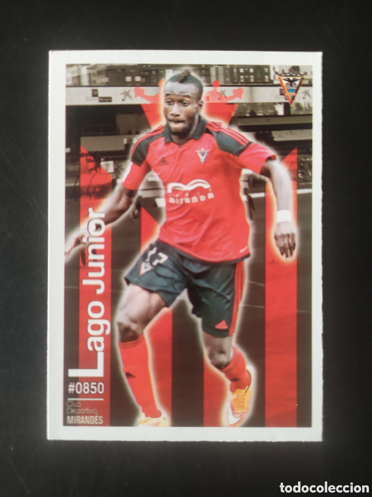 Football Stickers: Mundicromo fichas Liga 2015 2016 15 16 Lago Junior n&deg; 850 Mirandes