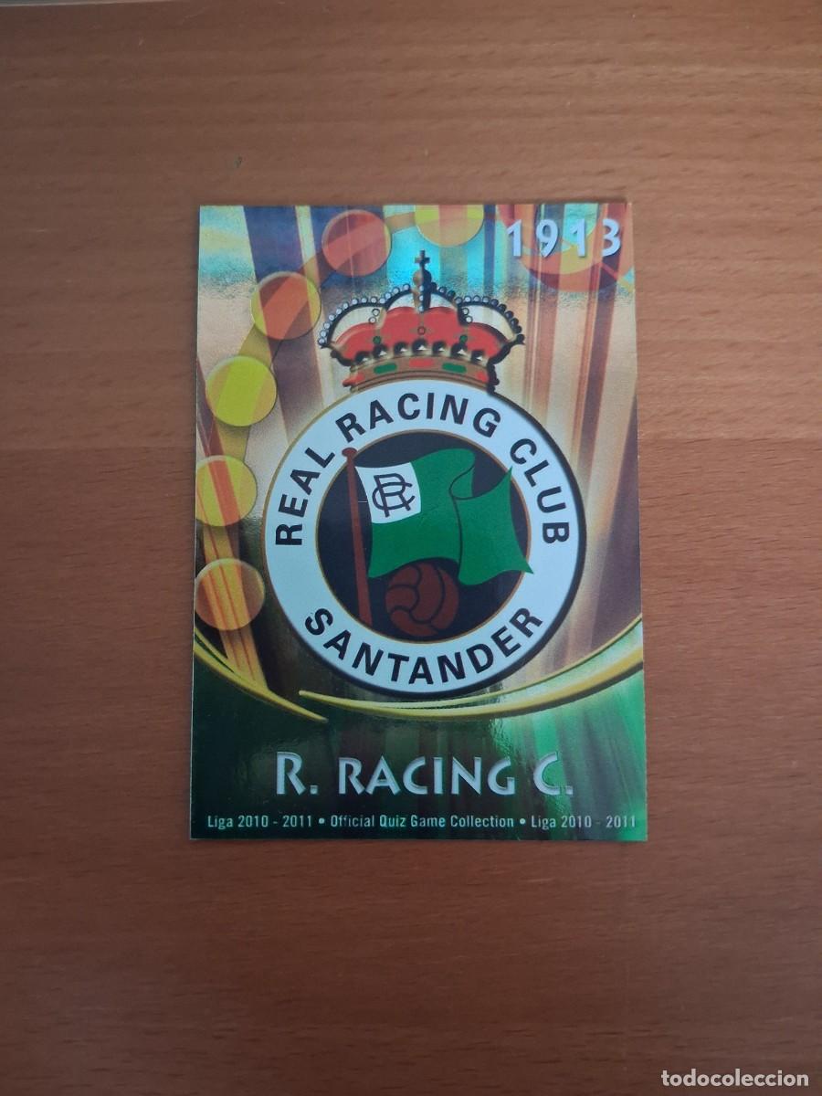 Cromos de f&uacute;tbol: Mundicromo Official Quiz Game Collection 2010 2011 Racing de Santander 406 Escudo