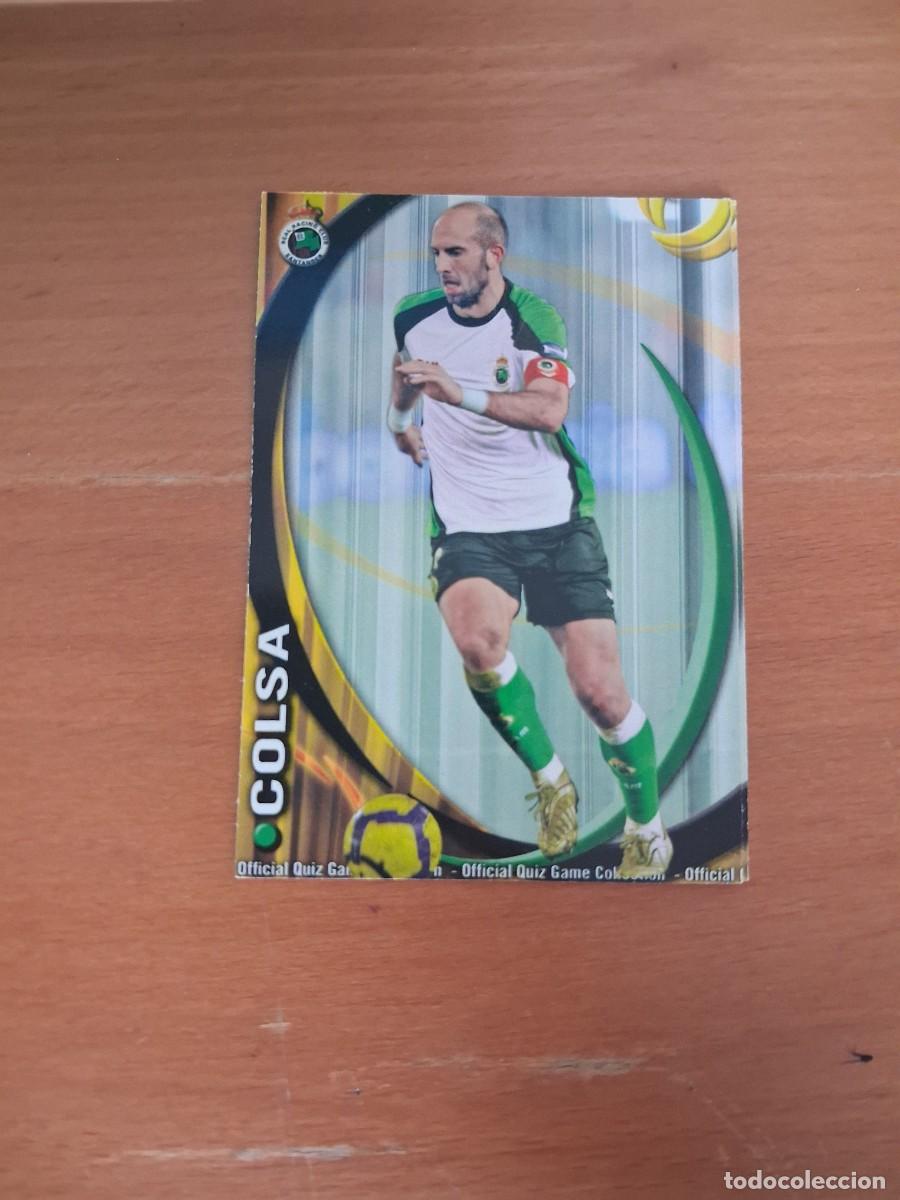 Cromos de f&uacute;tbol: Mundicromo Official Quiz Game Collection 2010 2011 Racing de Santander 418 Colsa