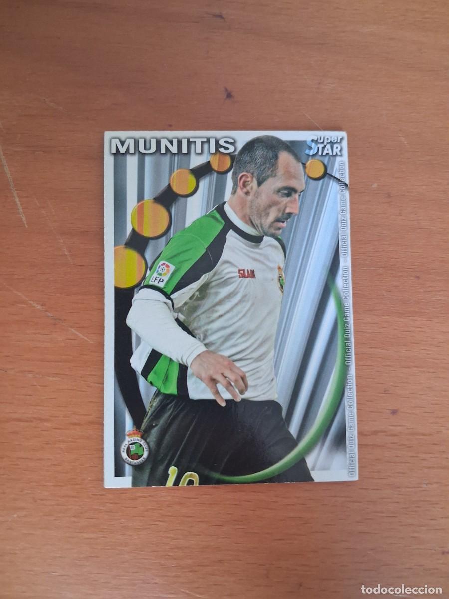 Fu&szlig;ball-Sticker: Mundicromo Official Quiz Game Collection 2010 2011 Racing de Santander 431 Munitis Superstar