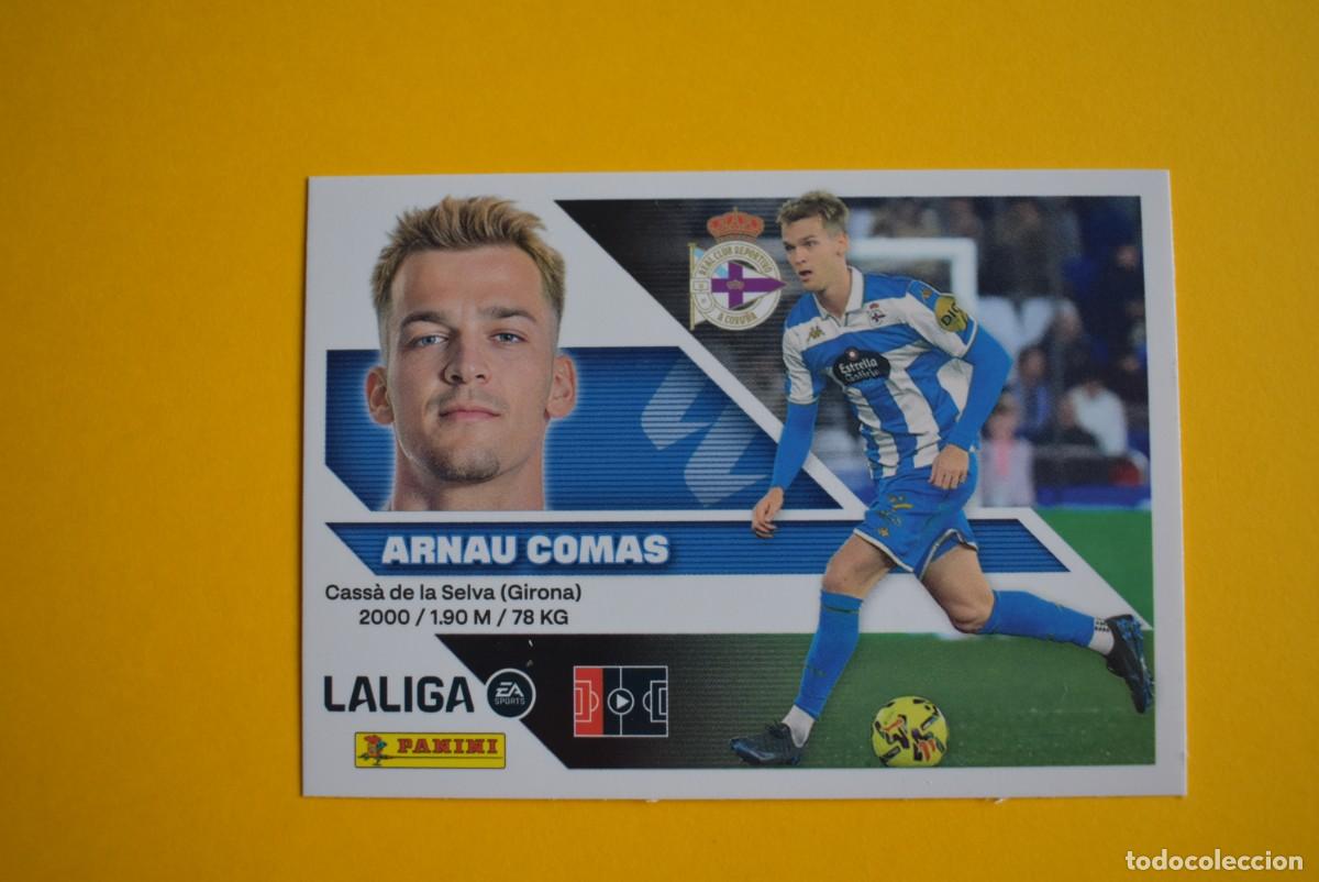Football Stickers: Cromo Liga 2026 2027. 26 27. Arnau Comas. Deportivo. N. &ordm; 9 B. ESTE. Panini
