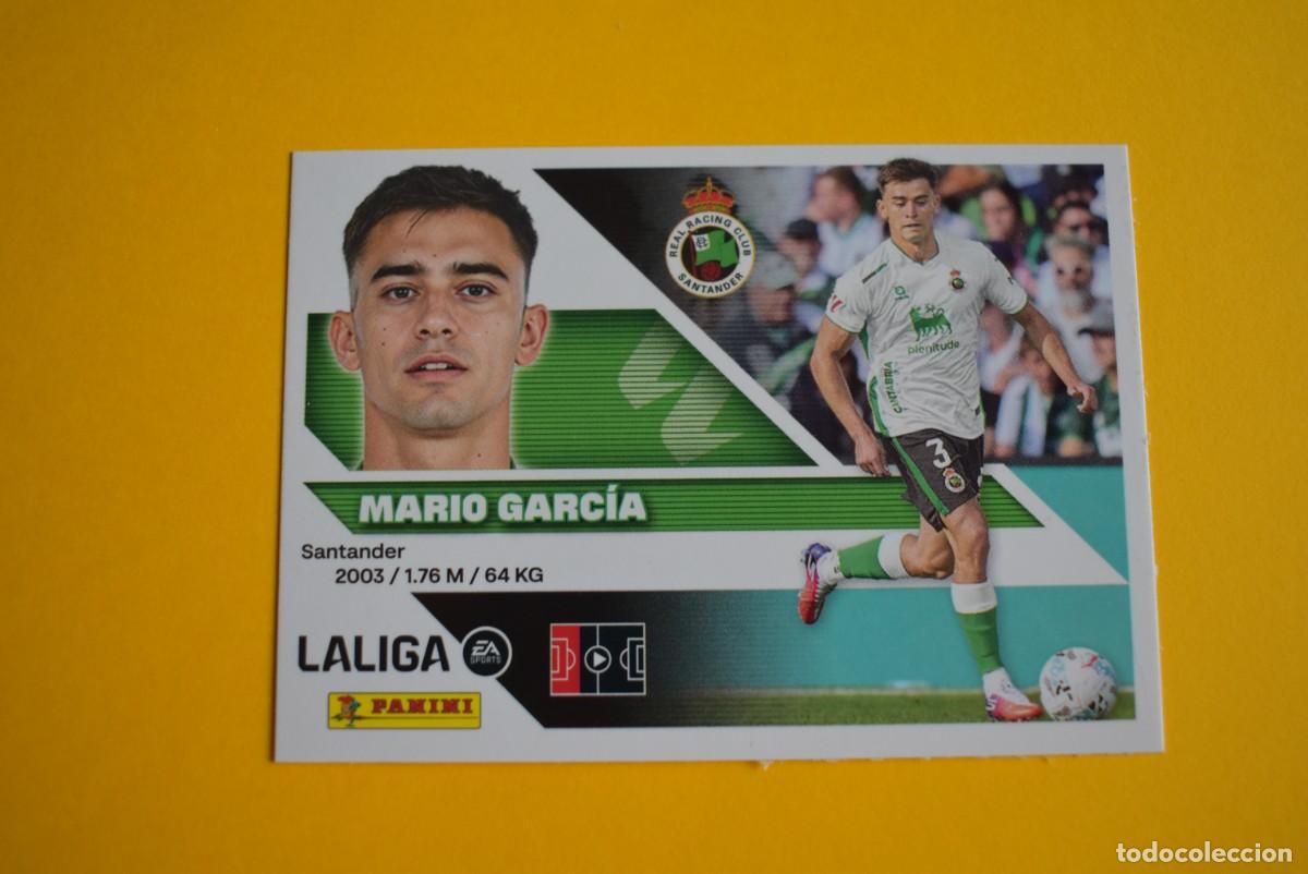 Cartes &agrave; collectionner de Football: Cromo Liga 2026 2027. 26 27. Mario Garc&iacute;a. Racing de Santander. N. &ordm; 9 B. ESTE. Panini