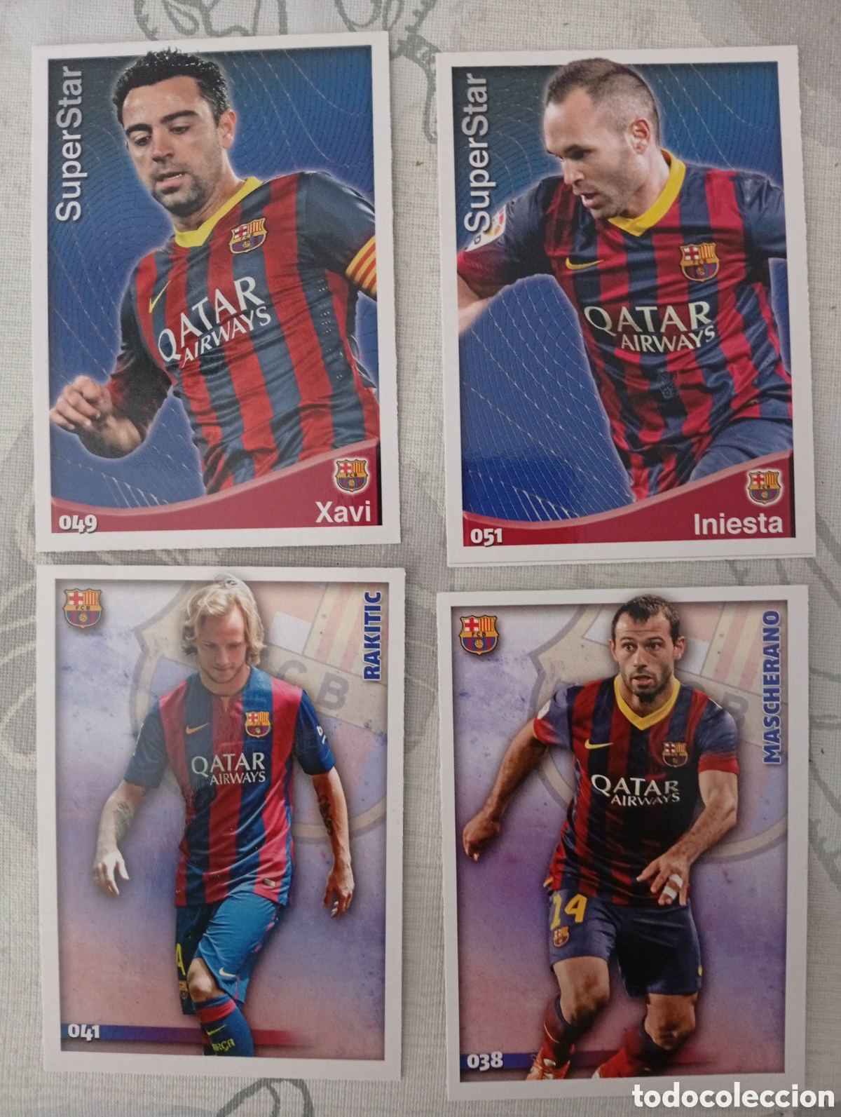 Football Stickers: Cuatro cartas de las fichas quiz de la liga 2015