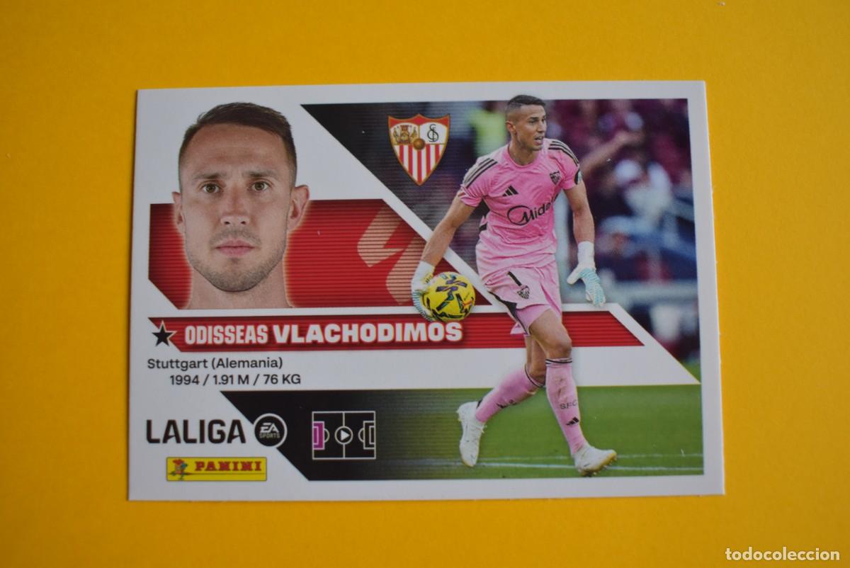 Cartes &agrave; collectionner de Football: Cromo Liga 2026 2027. 26 27. Vlachodimos. Sevilla. N. &ordm; 3. ESTE. Panini