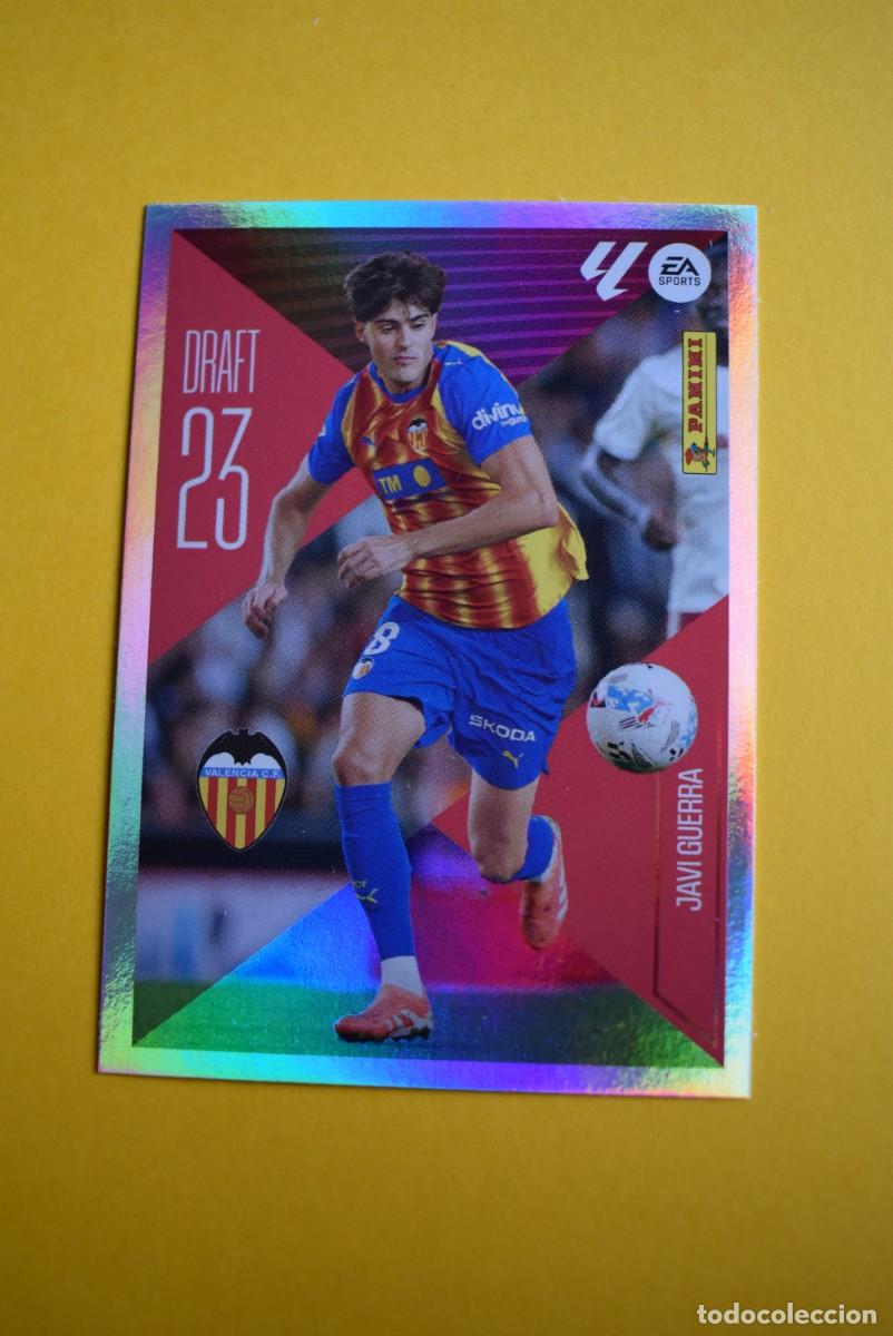 Fu&szlig;ball-Sticker: Cromo Liga 2026 2027. 26 27. Javi Guerra. Valencia. Draft 23. N. &ordm; 12. ESTE. Panini