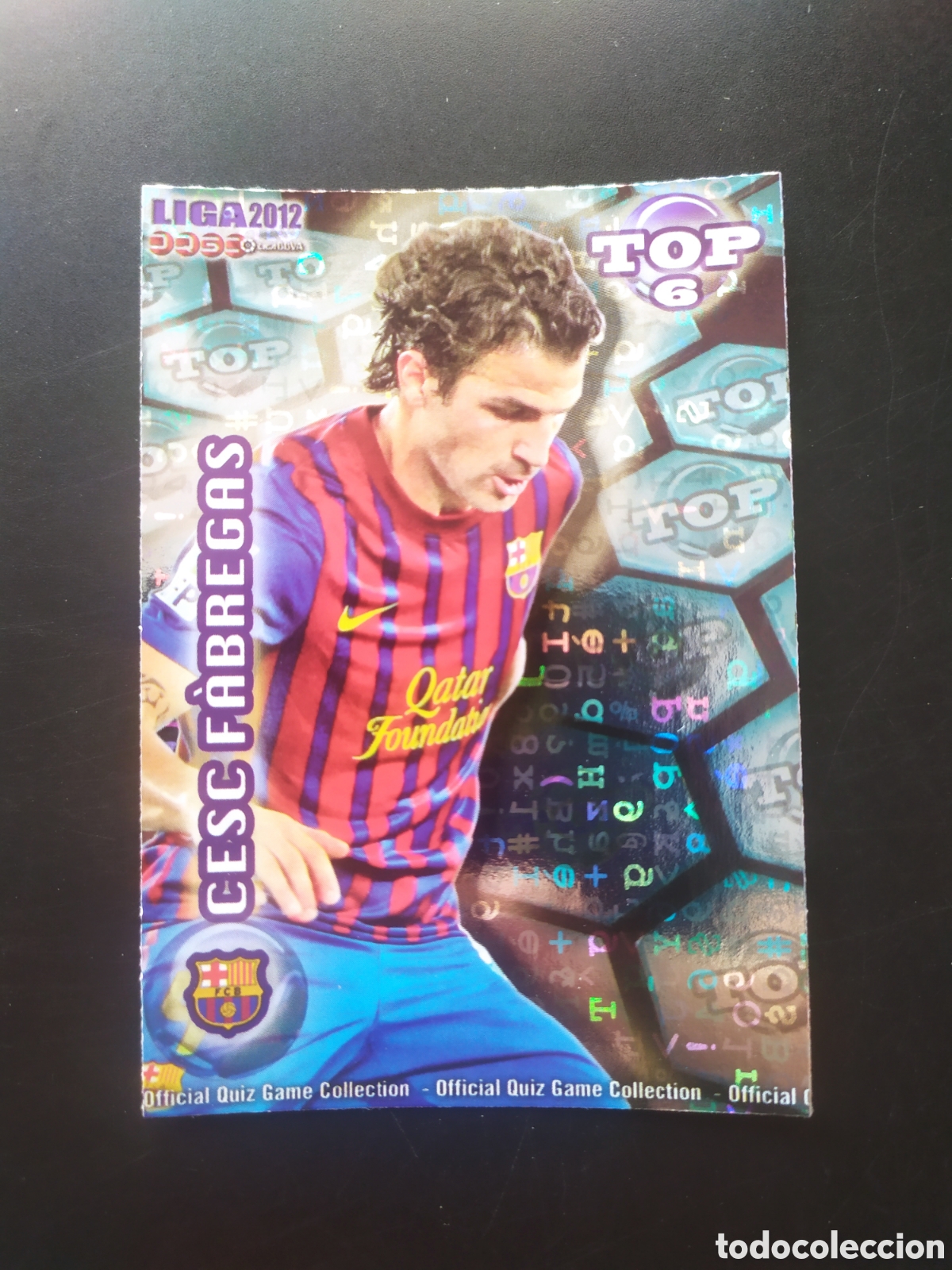 Cromos de f&uacute;tbol: Mundicromo fichas Liga 2011 2012 11 12 Cesc F&aacute;bregas top brillo letras n&deg; 586 Barcelona